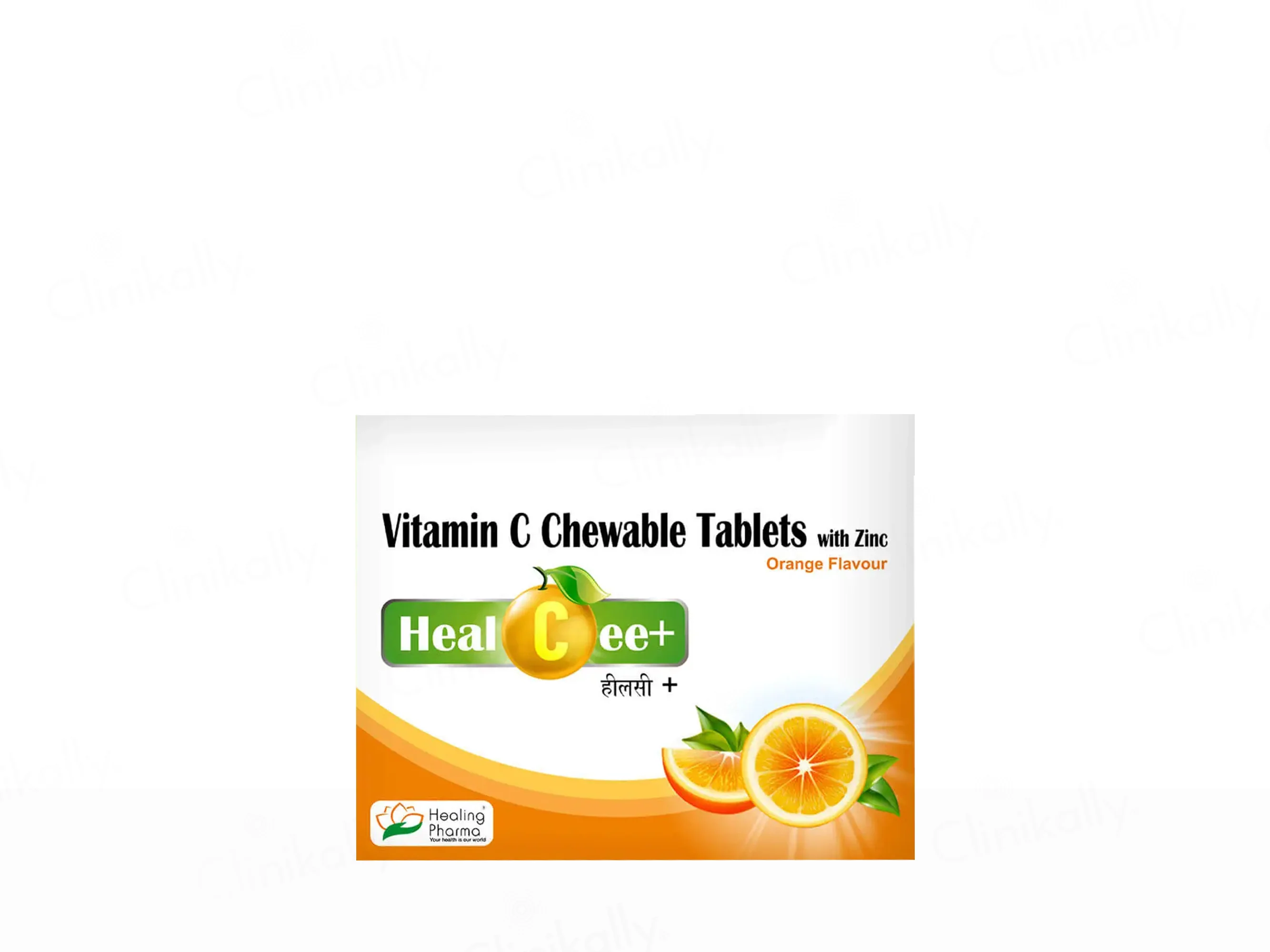 Healcee+ Vitamin C Chewable Tablet - Orange Flavour - Image 2