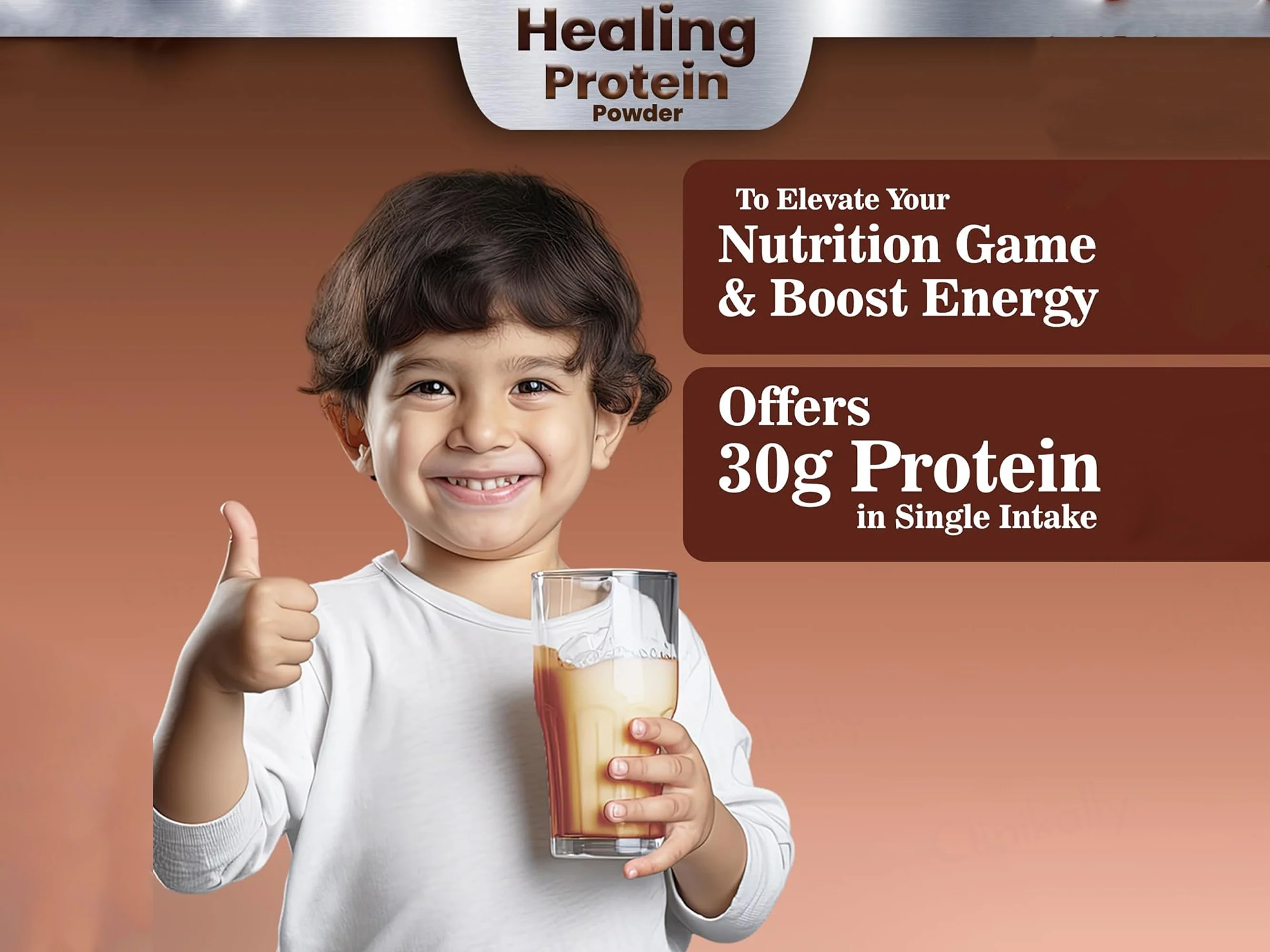Healing Protein Nutraceutical Powder With Vitamins & Minerals - Chocolate Flavour - Image 3