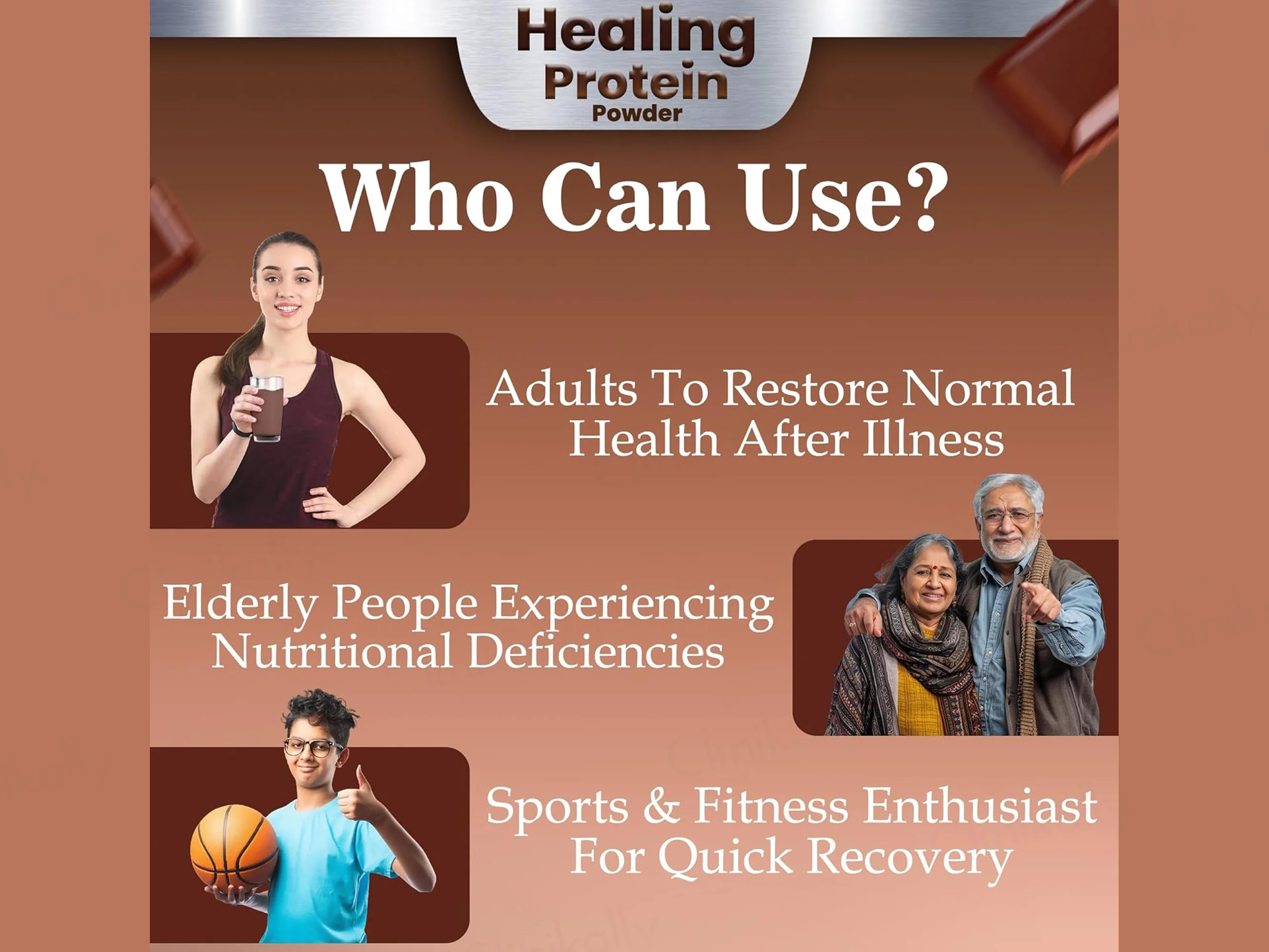 Healing Protein Nutraceutical Powder With Vitamins & Minerals - Chocolate Flavour - Image 4