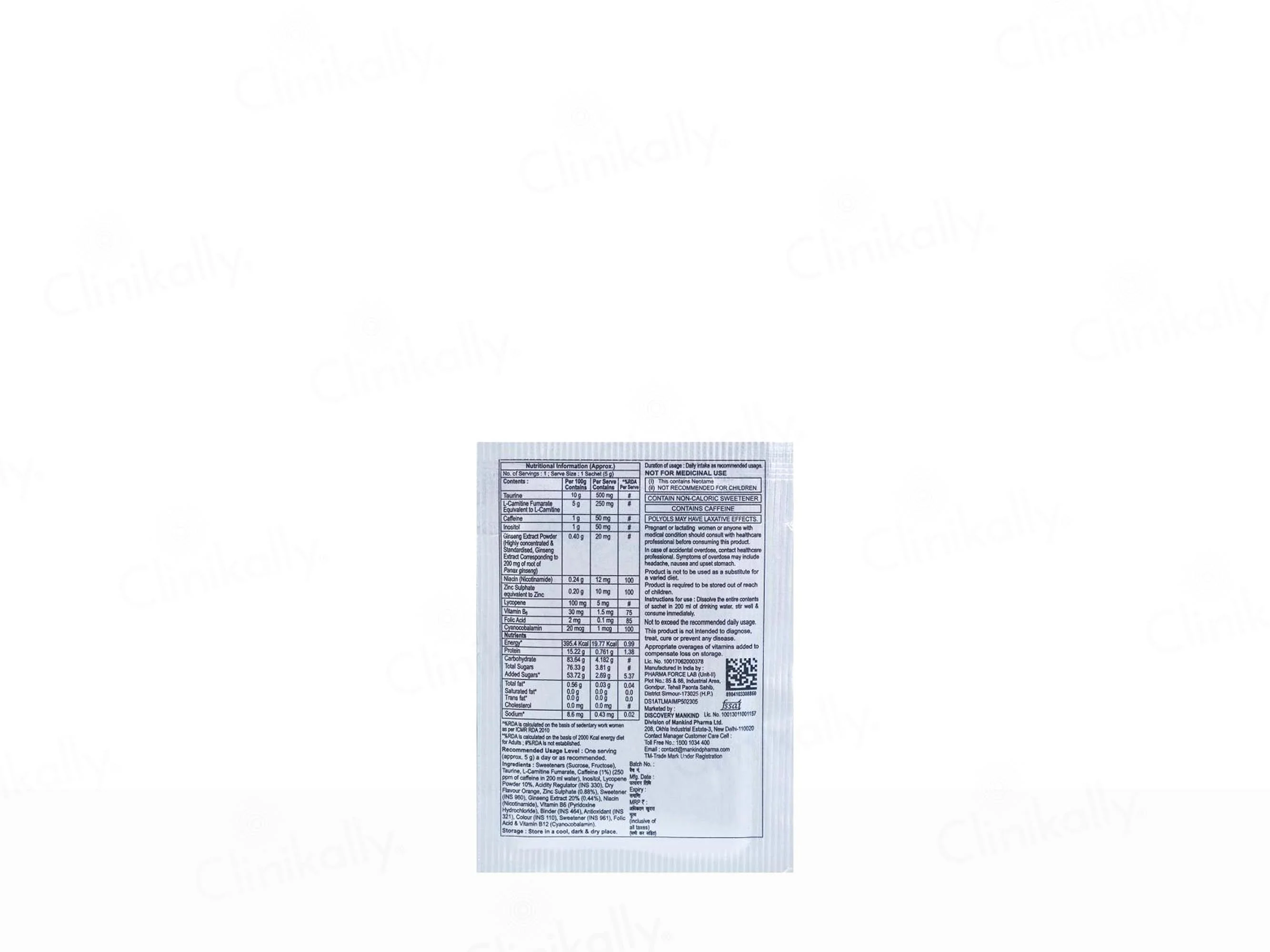 Health OK Multivitamin, Amino Acid, Ginseng & Zinc Nutraceutical Powder - Image 5