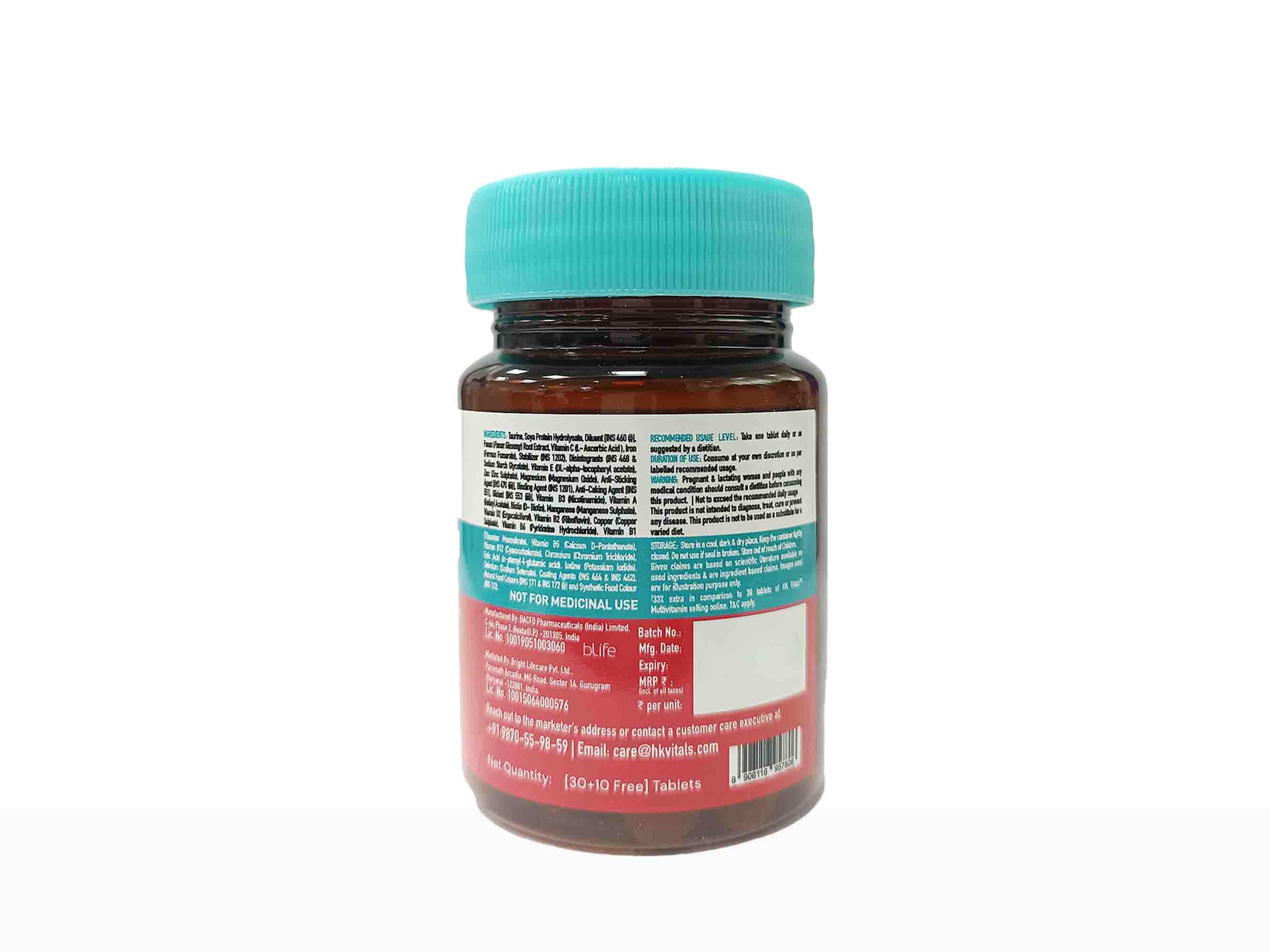 HK Vitals Multivitamin With Multimineral, Taurine & Ginseng Extract Tablet - Image 4