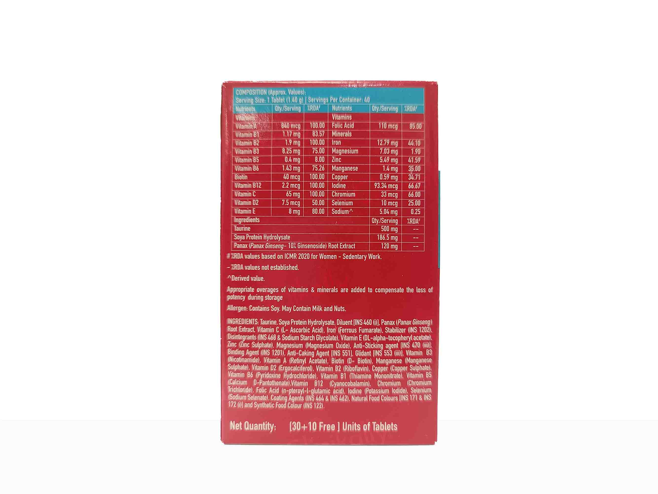 HK Vitals Multivitamin With Multimineral, Taurine & Ginseng Extract Tablet - Image 5