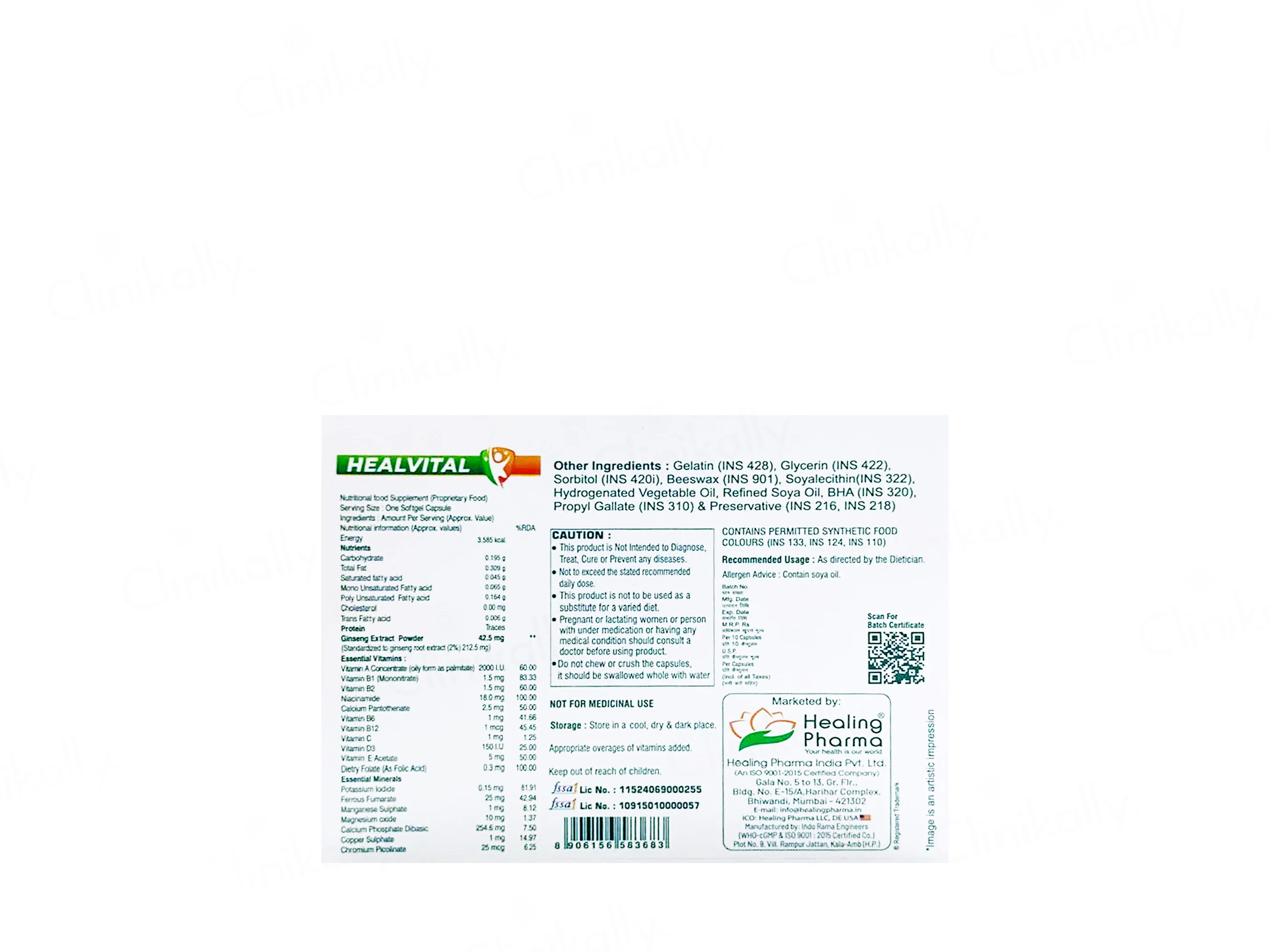 Healvital Nutraceutical Softgel Capsule - Image 3