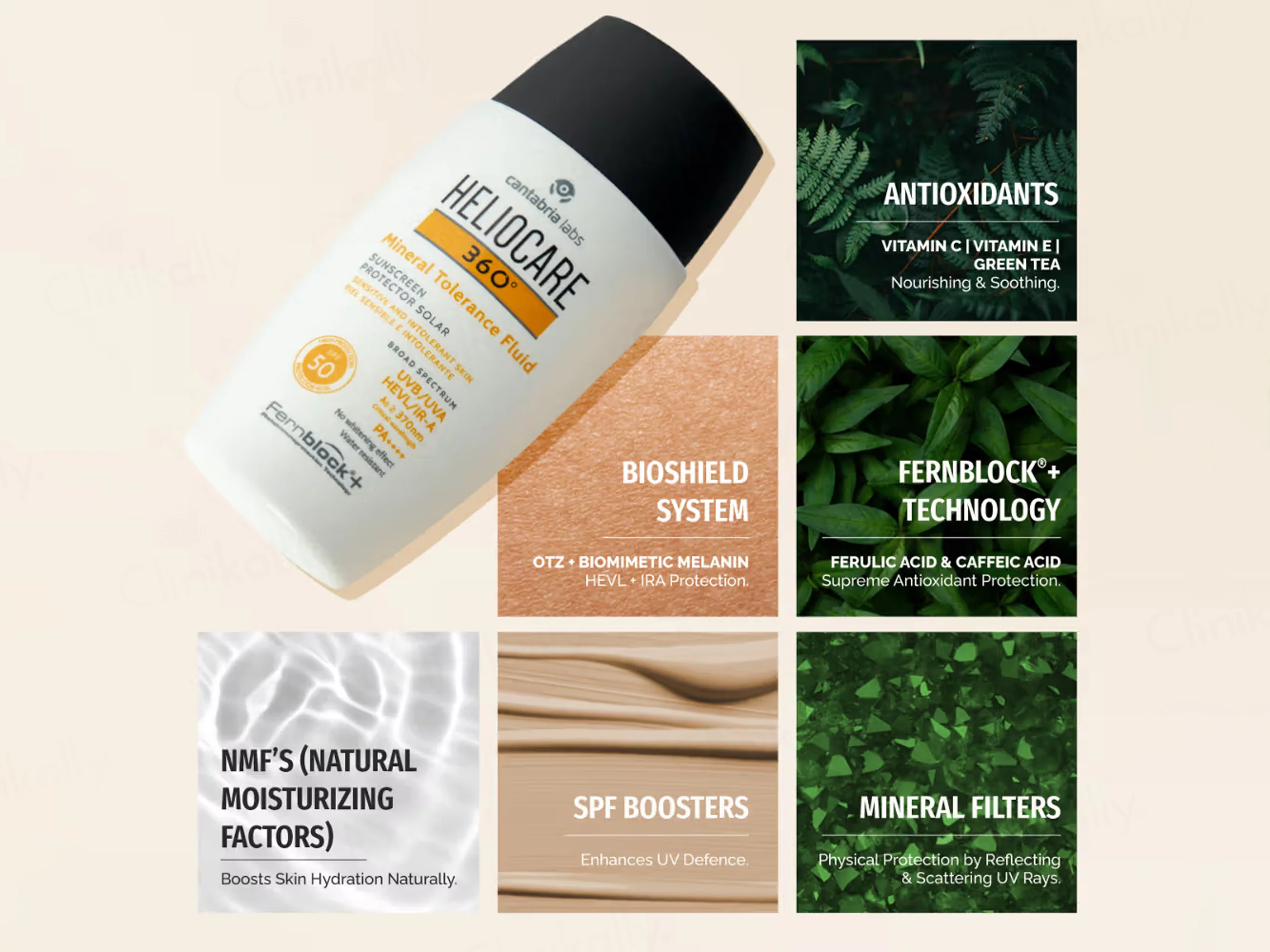 Heliocare 360 Mineral Tolerance Fluid Protector Solar Sunscreen SPF 50 PA++++ - Image 6