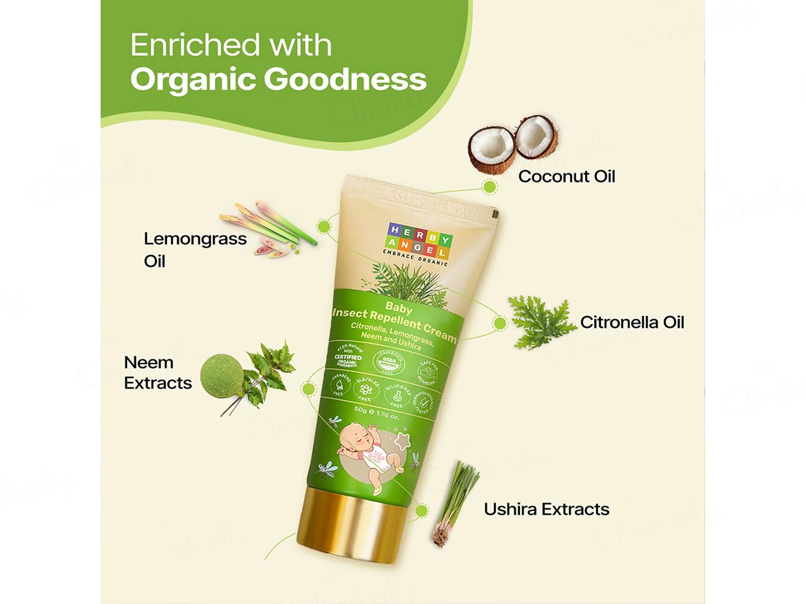 Herby Angel Baby Insect Repellent Cream - Image 5