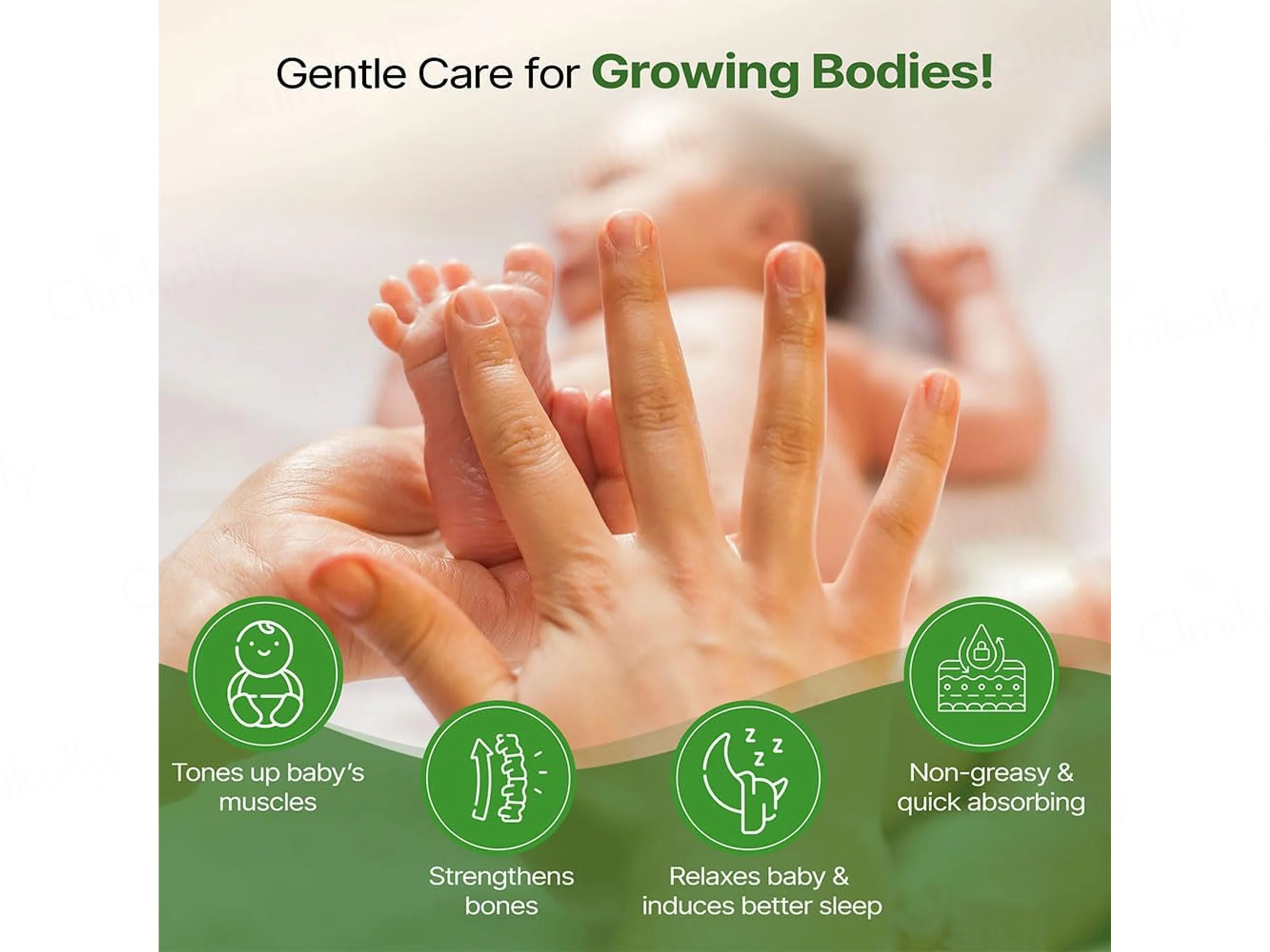 Herby Angel Bala Ashwagandhadi Baby Body Massage Oil - Image 4