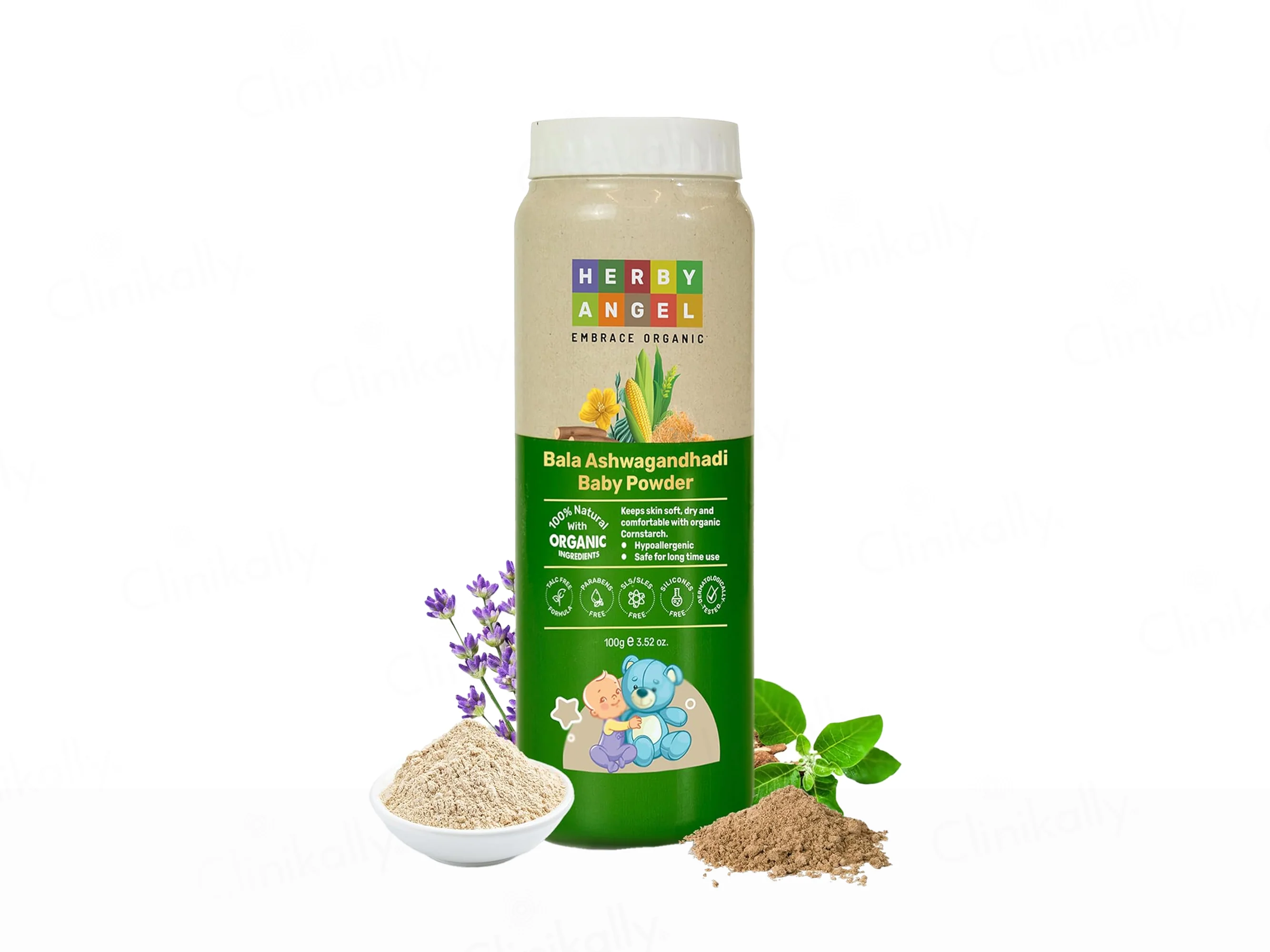 Herby Angel Bala Ashwagandhadi Baby Powder - Image 2
