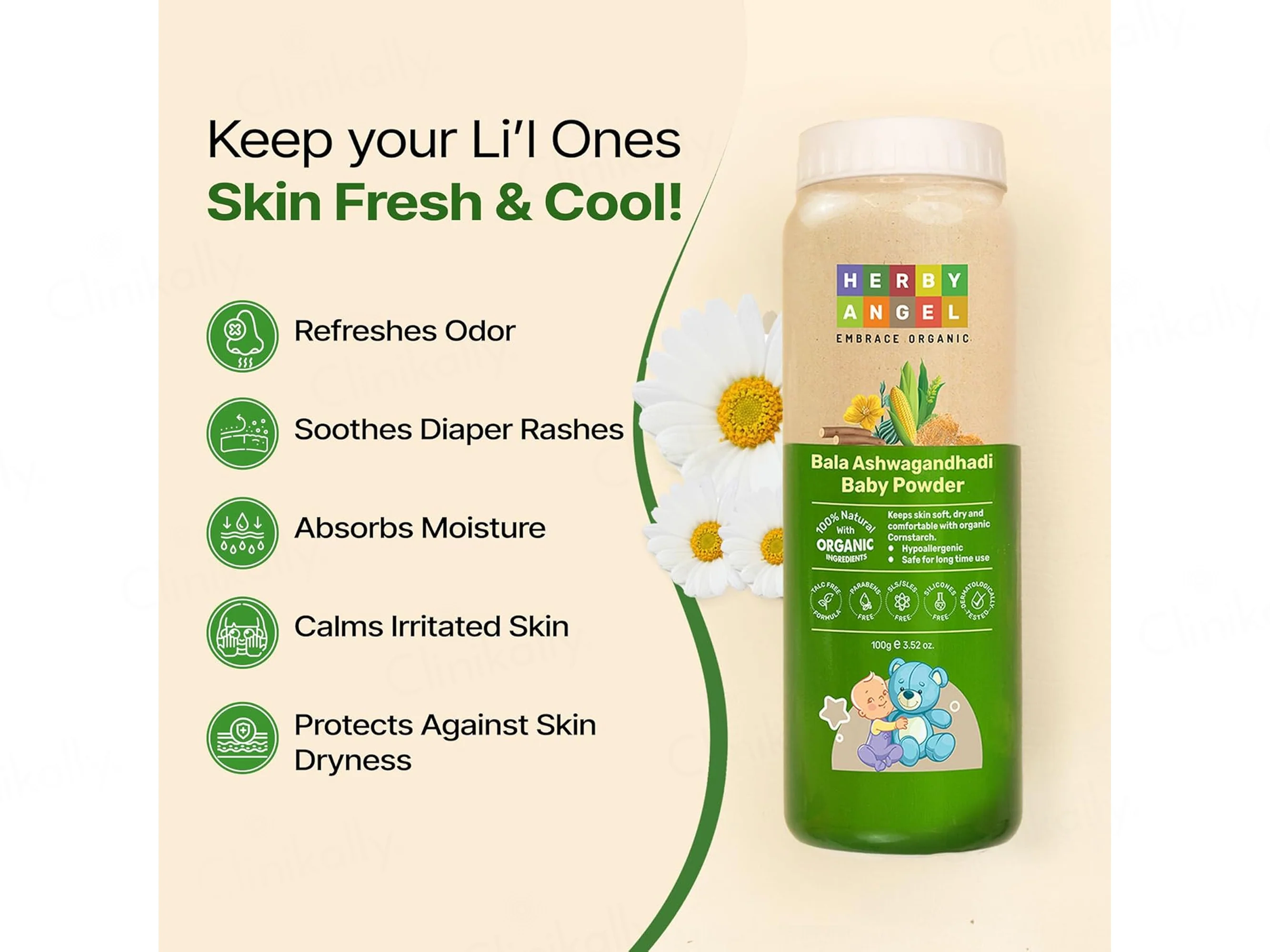Herby Angel Bala Ashwagandhadi Baby Powder - Image 3
