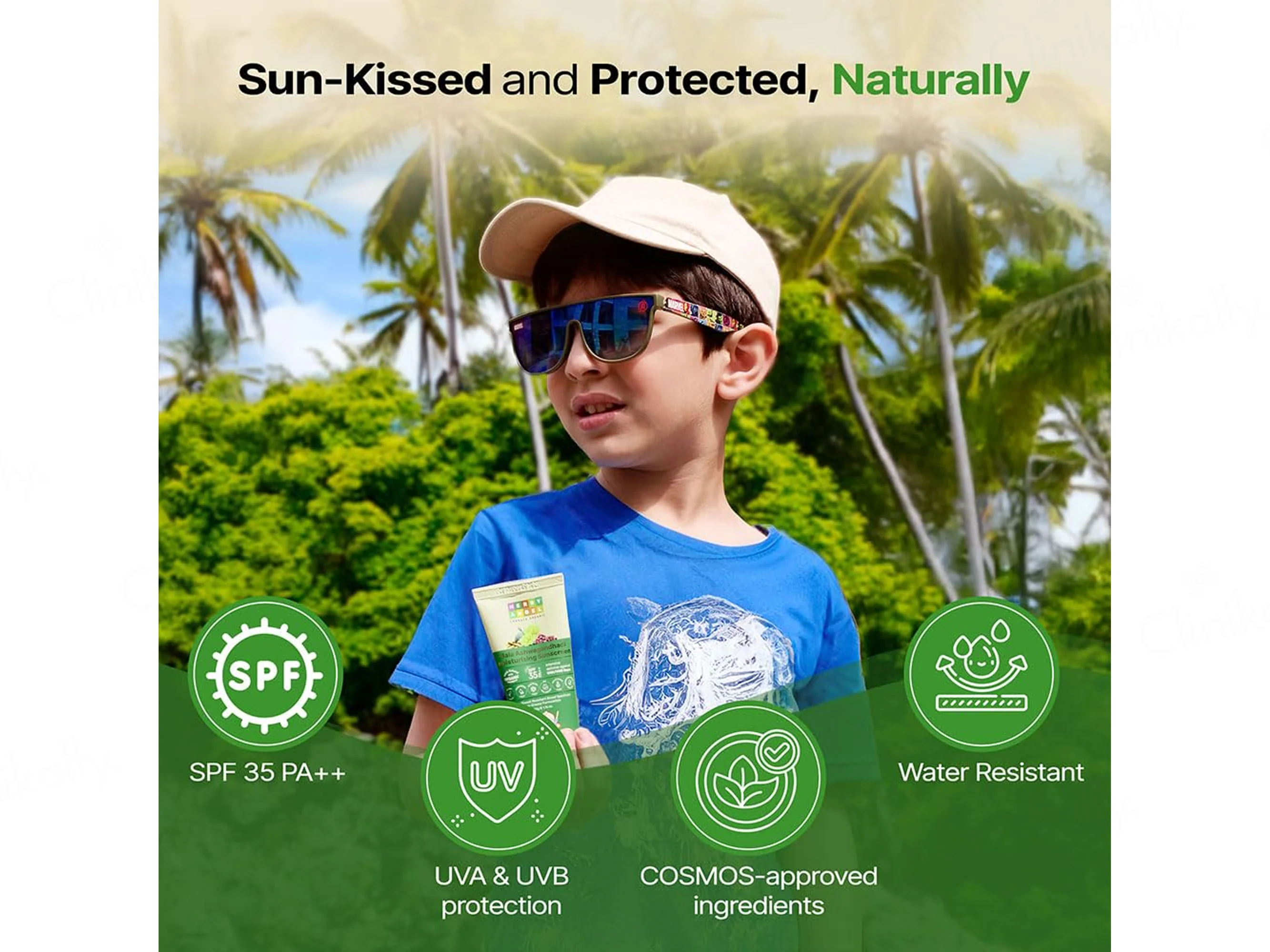 Herby Angel Bala Ashwagandhadi Moisturising Sunscreen SPF 35 PA++ For Babies - Image 2