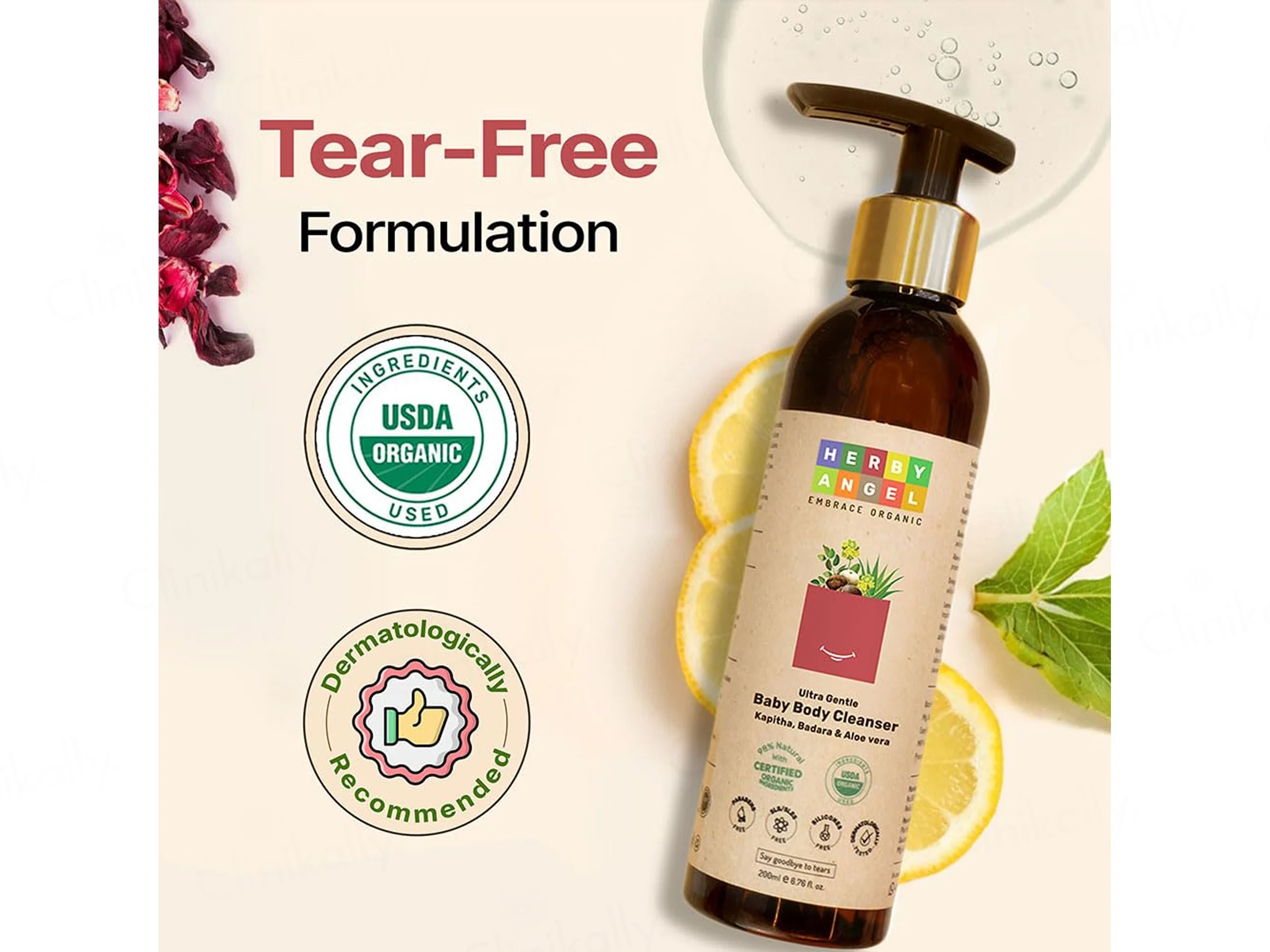 Herby Angel Ultra Gentle Baby Body Cleanser For Babies - Image 2