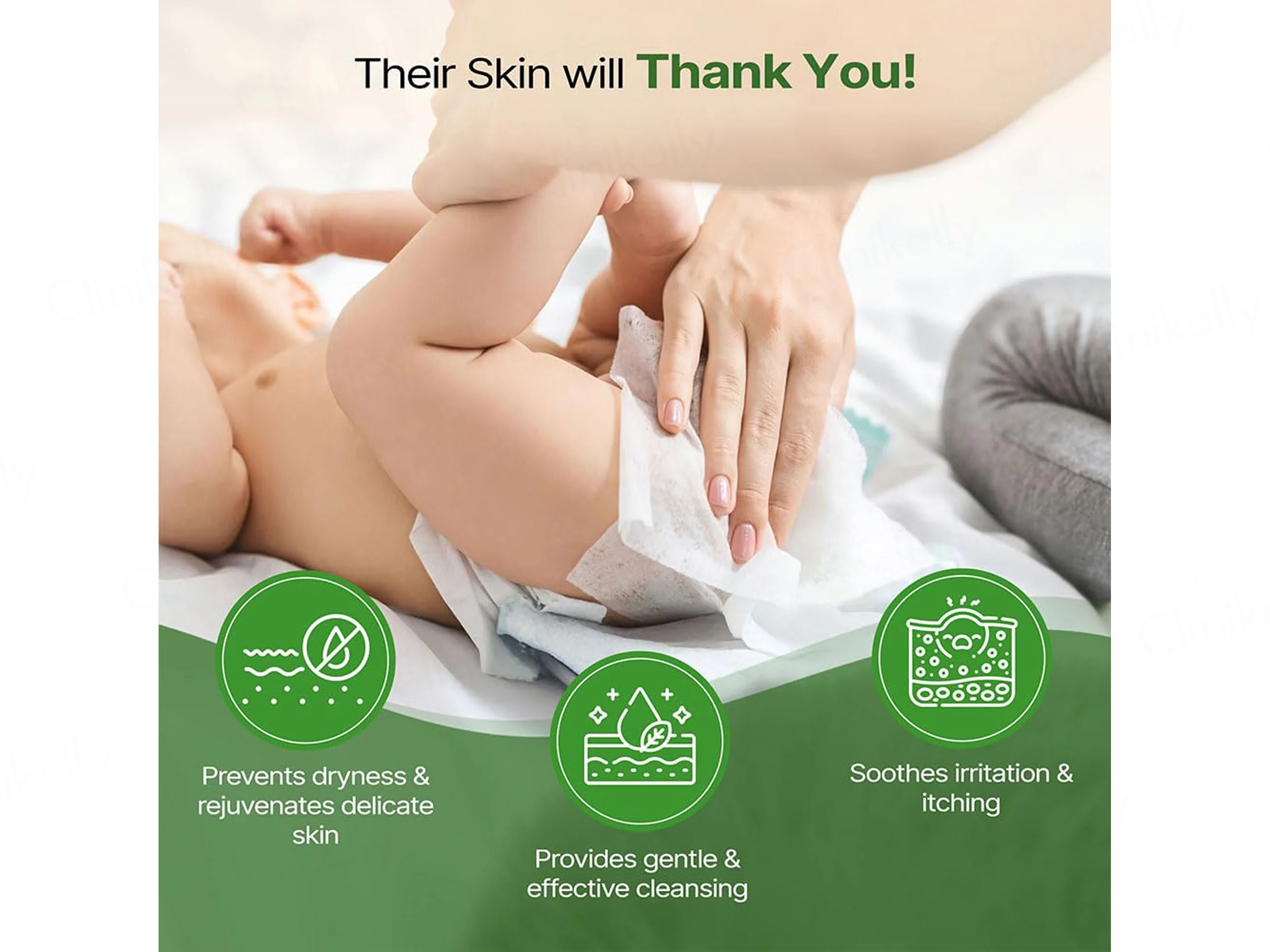 Herby Angel Ultra-Gentle Wet Wipes For Babies - Image 6