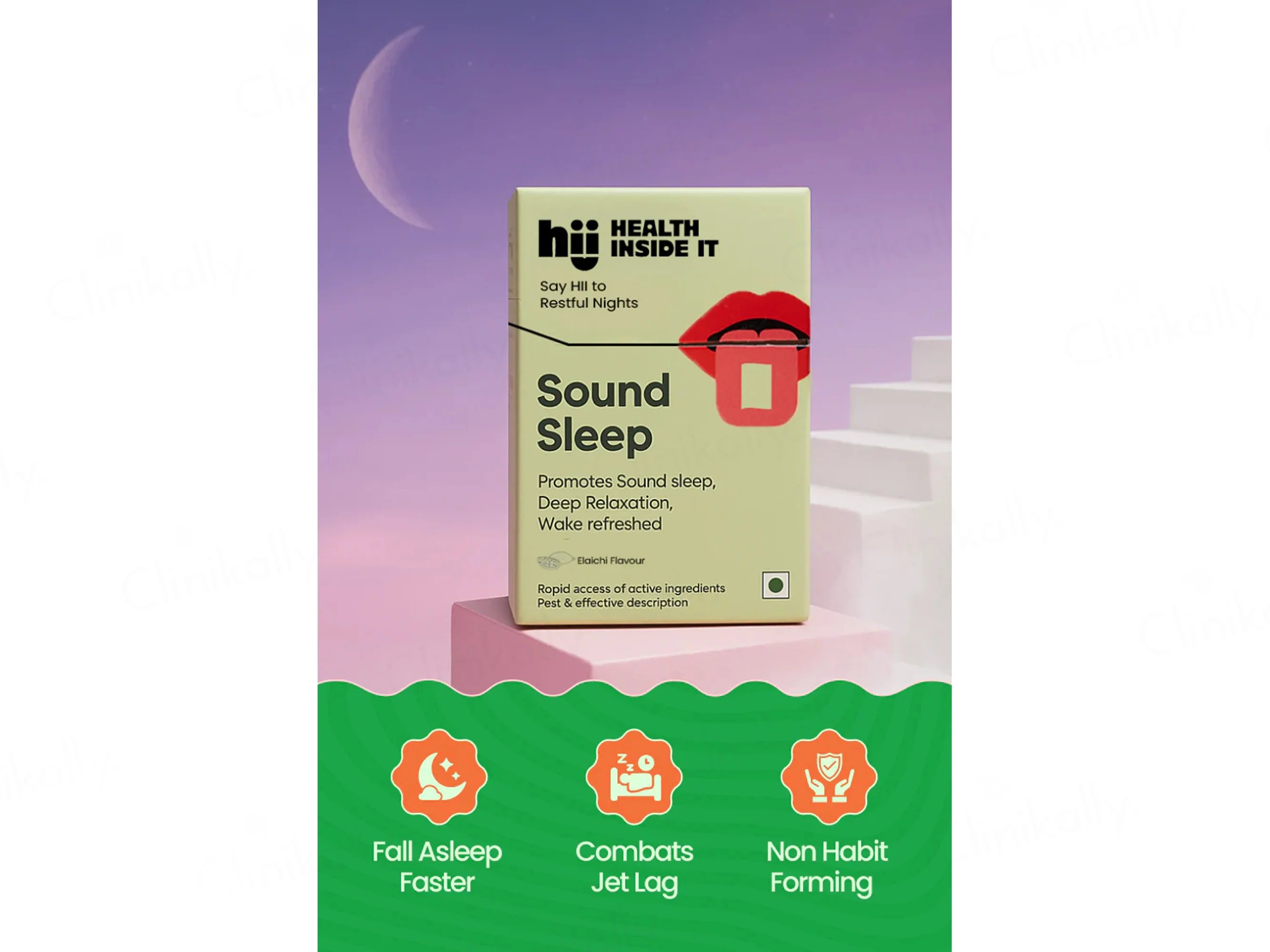 HII Health Inside It Sound Sleep Oral Strip - Elaichi Flavour - Image 3