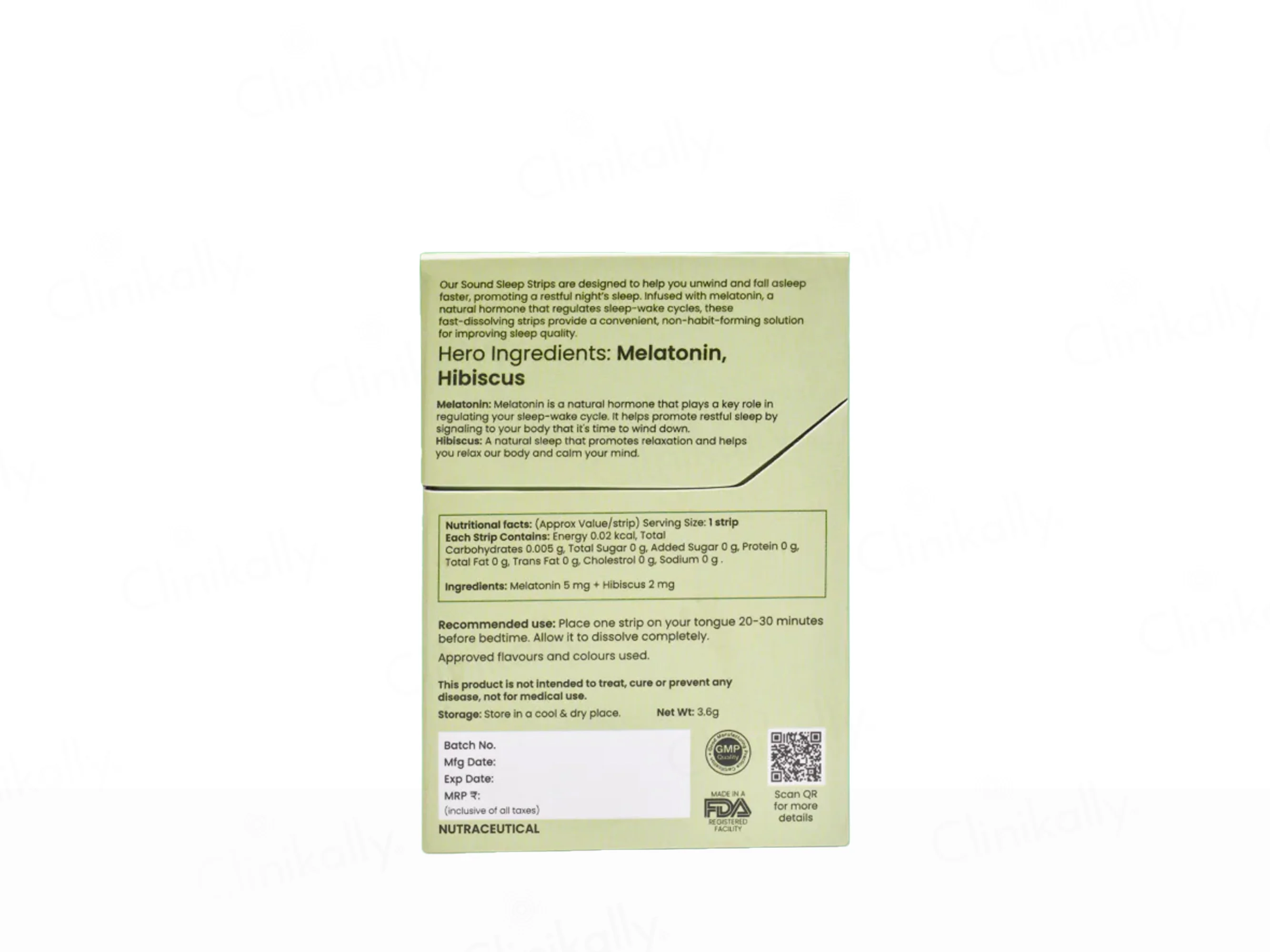 HII Health Inside It Sound Sleep Oral Strip - Elaichi Flavour - Image 9
