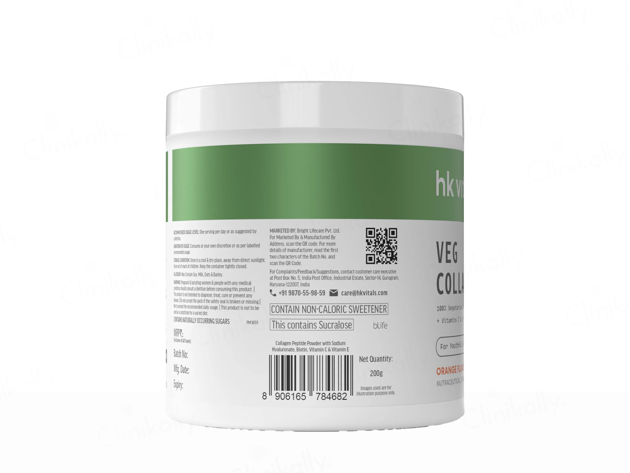 HK Vitals 100% Veg Collagen Powder - Orange - Image 2