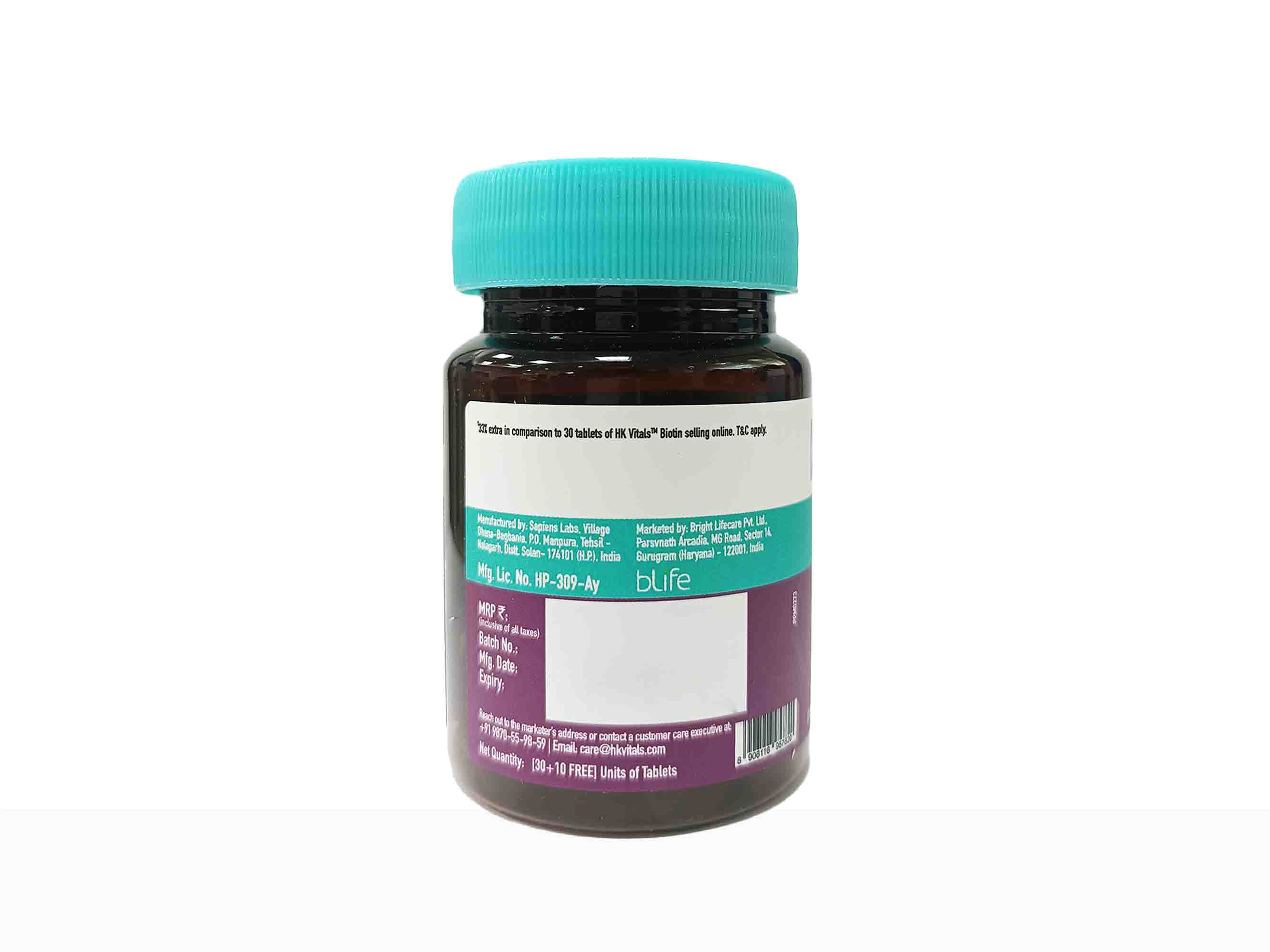 HK Vitals Biotin 10000 mcg Tablet - Image 4