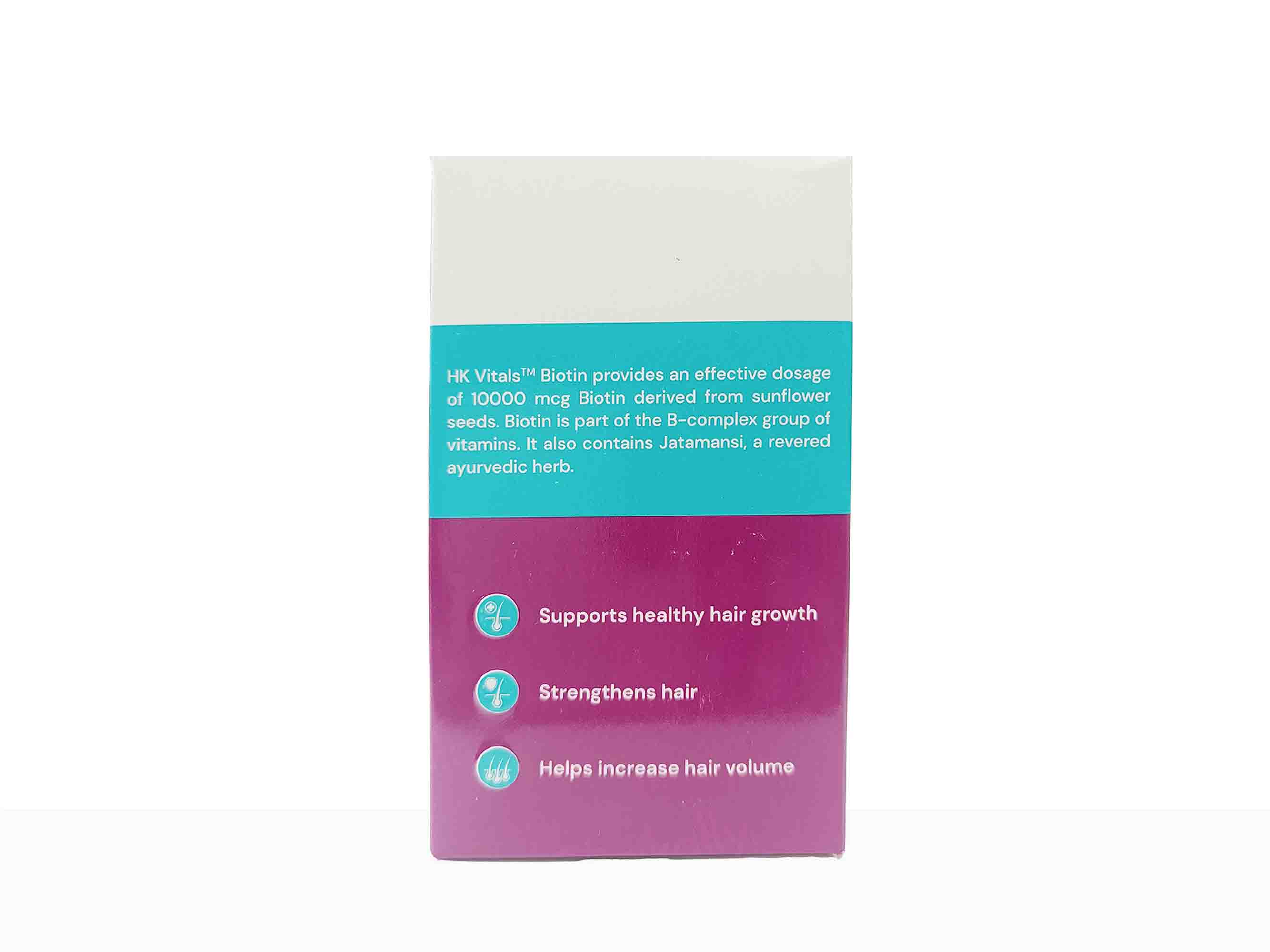 HK Vitals Biotin 10000 mcg Tablet - Image 7