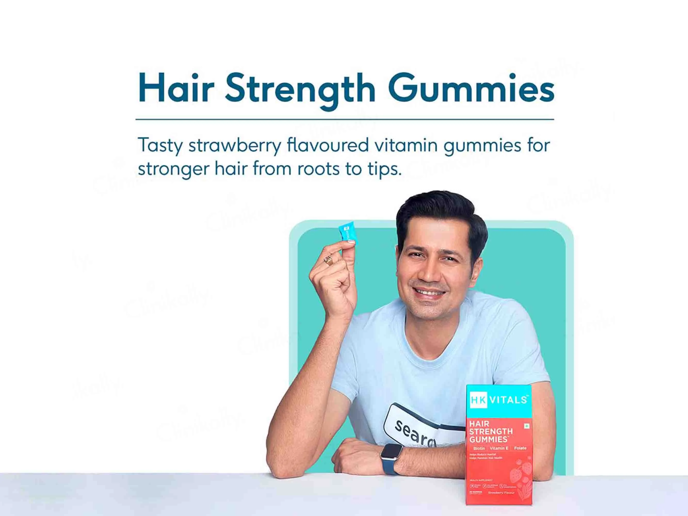 HK Vitals Biotin Gummies Strawberry - Image 6