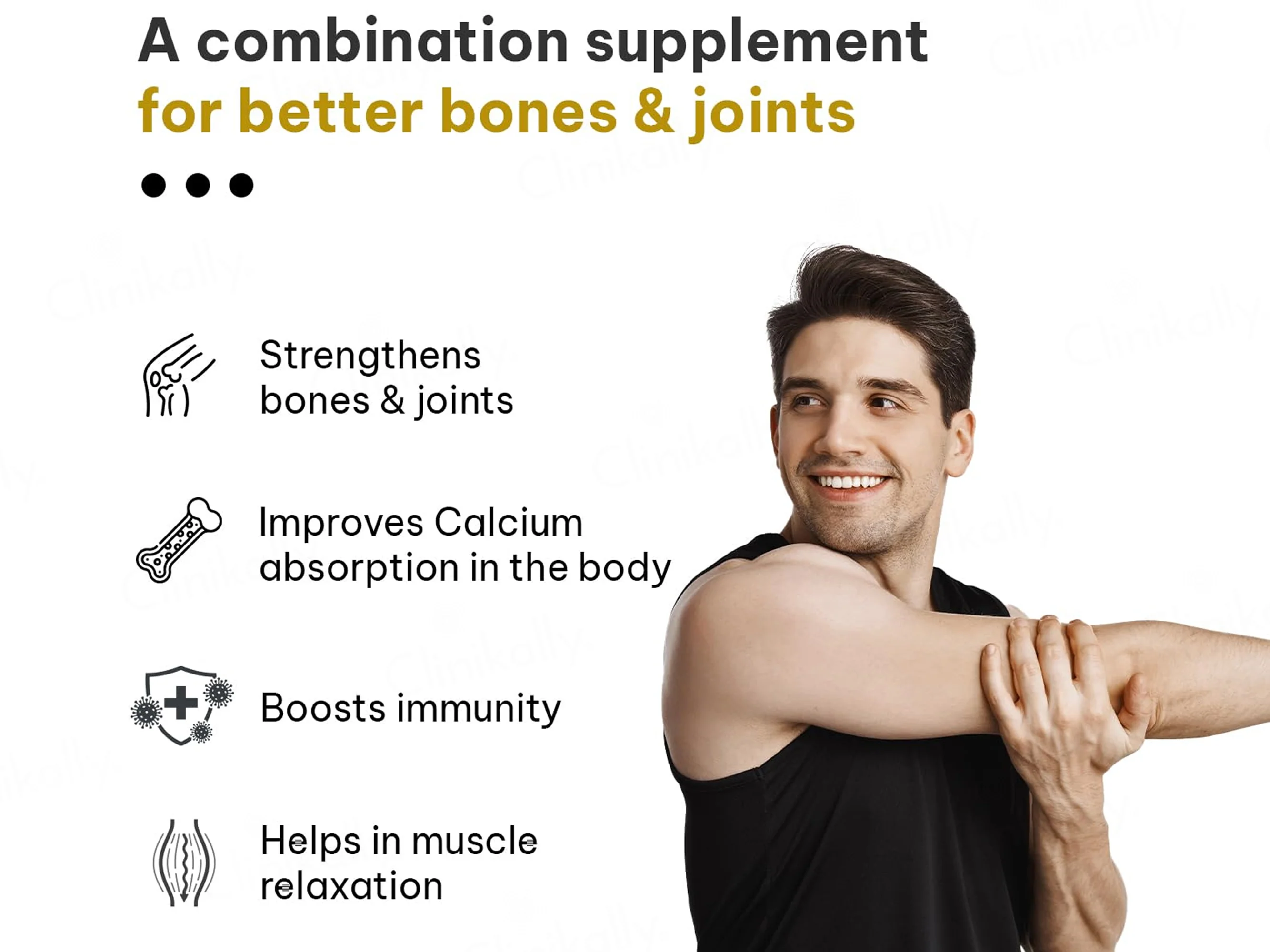 HK Vitals Calcium + Magnesium + Zinc Health Supplement Tablet For Adults - Image 4