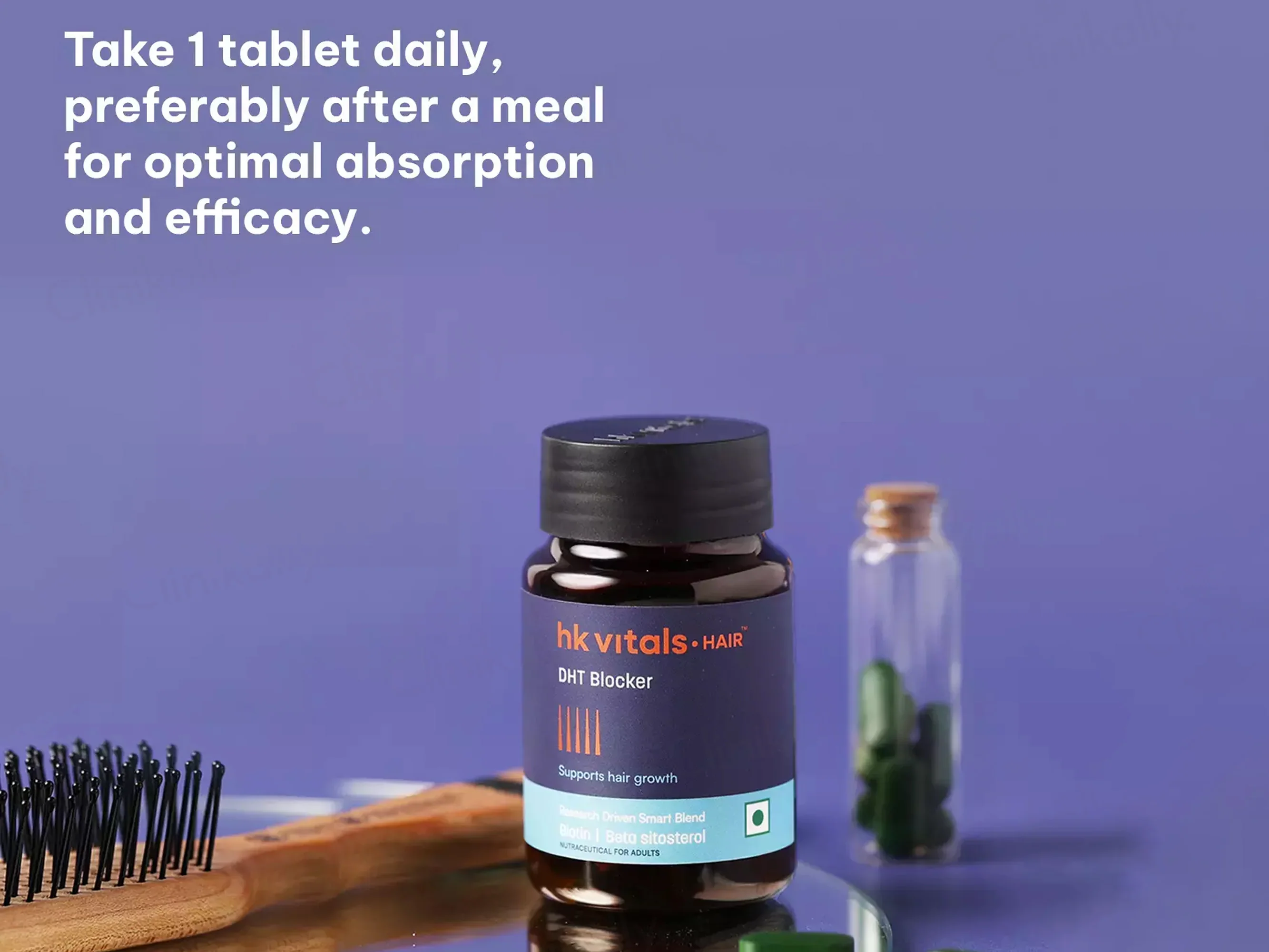 HK Vitals DHT Blocker With Biotin Tablet - Image 3