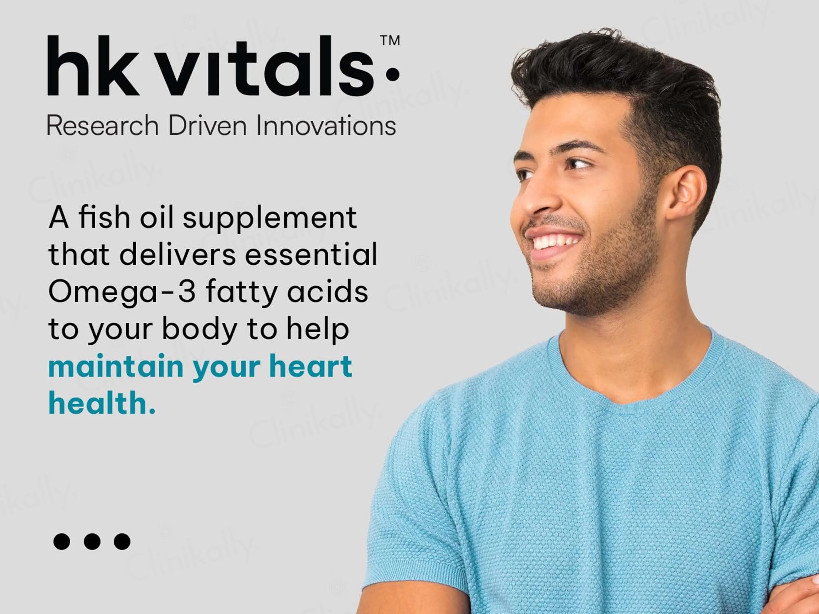 HK Vitals Fish Oil 1000mg with 180mg EPA and 120mg DHA Capsule - Image 5