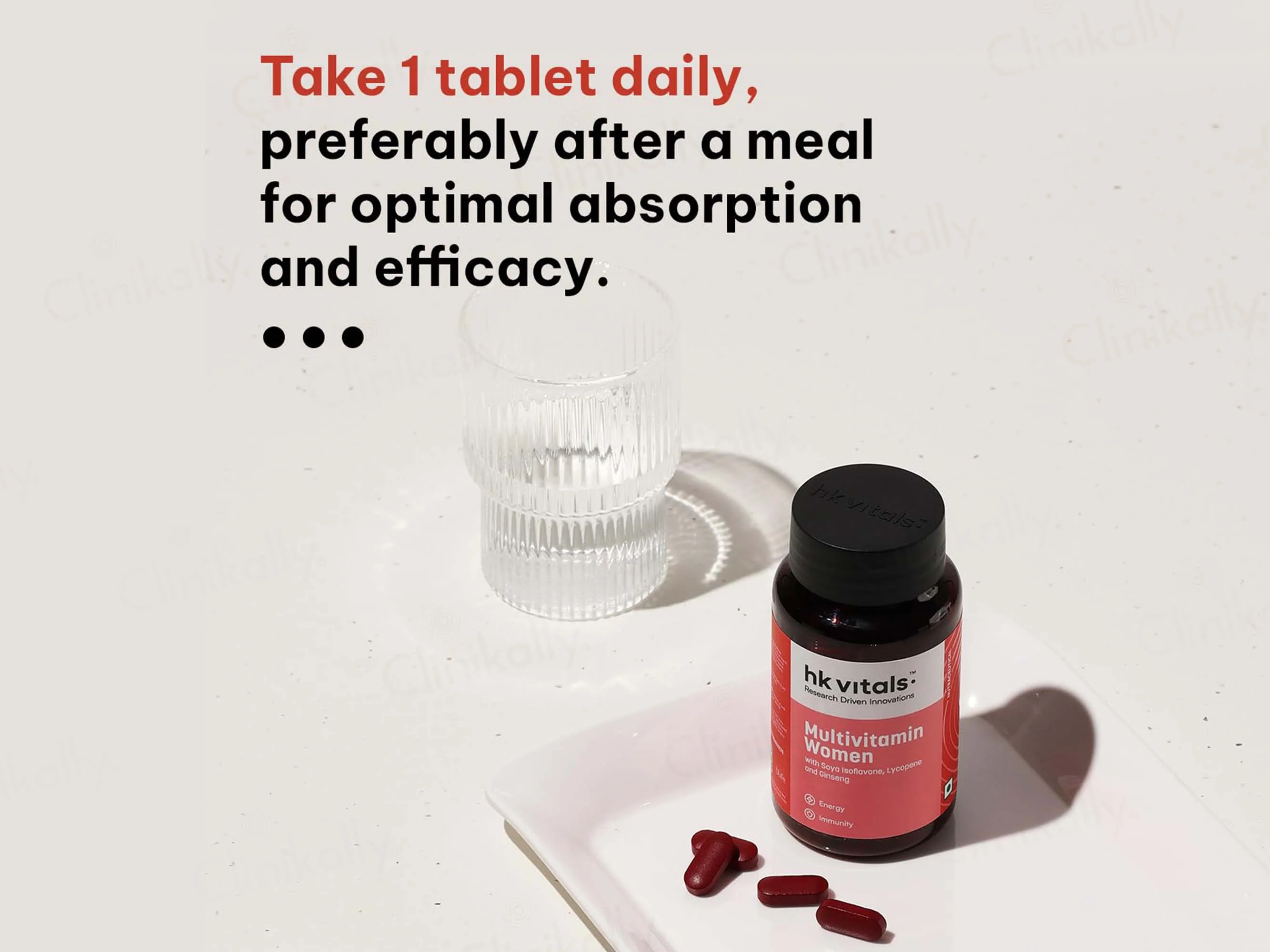 HK Vitals Multivitamin With Soya-Isoflavones, Lycopene & Ginseng Extract Tablet For Women - Image 6
