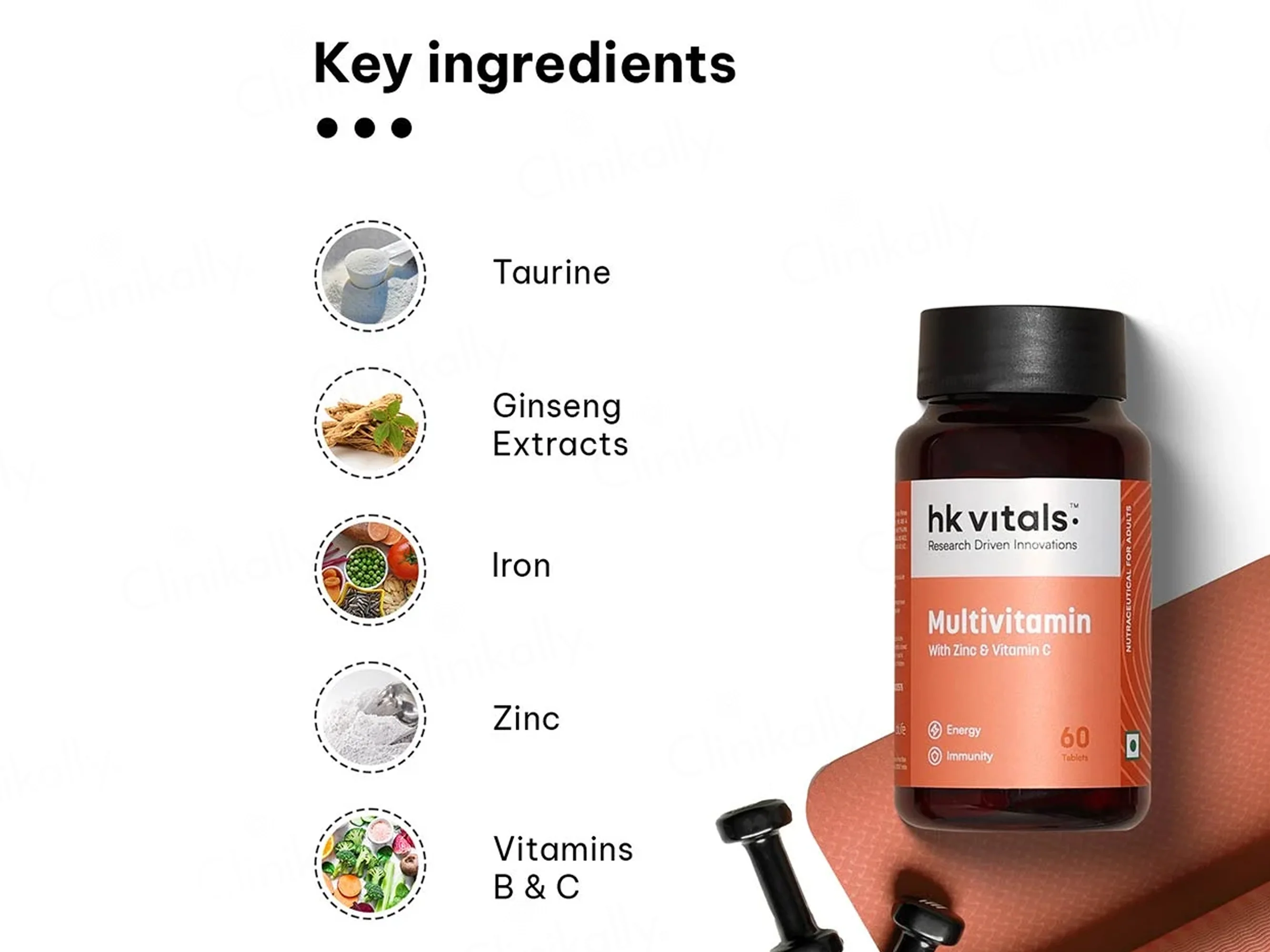HK Vitals Multivitamin With Zinc & Vitamin C Tablet - Image 8