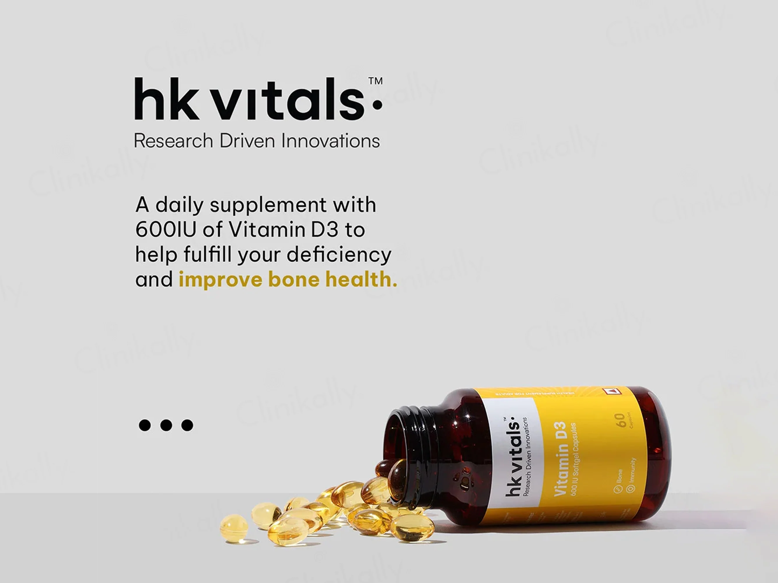 HK Vitals Vitamin D3 Soft Gelatin Capsule - Image 3