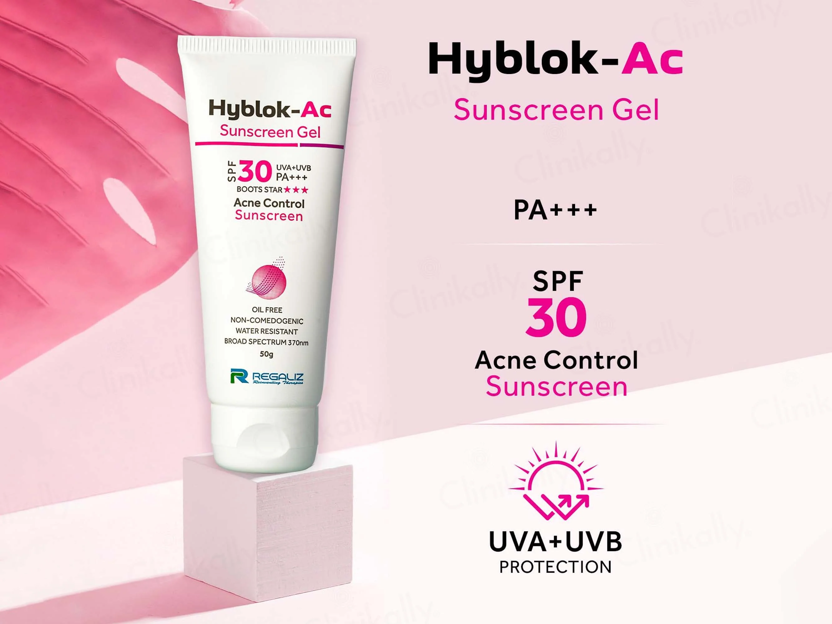 Hyblok-AC Acne Control Sunscreen Gel SPF 30 PA+++ - Image 2