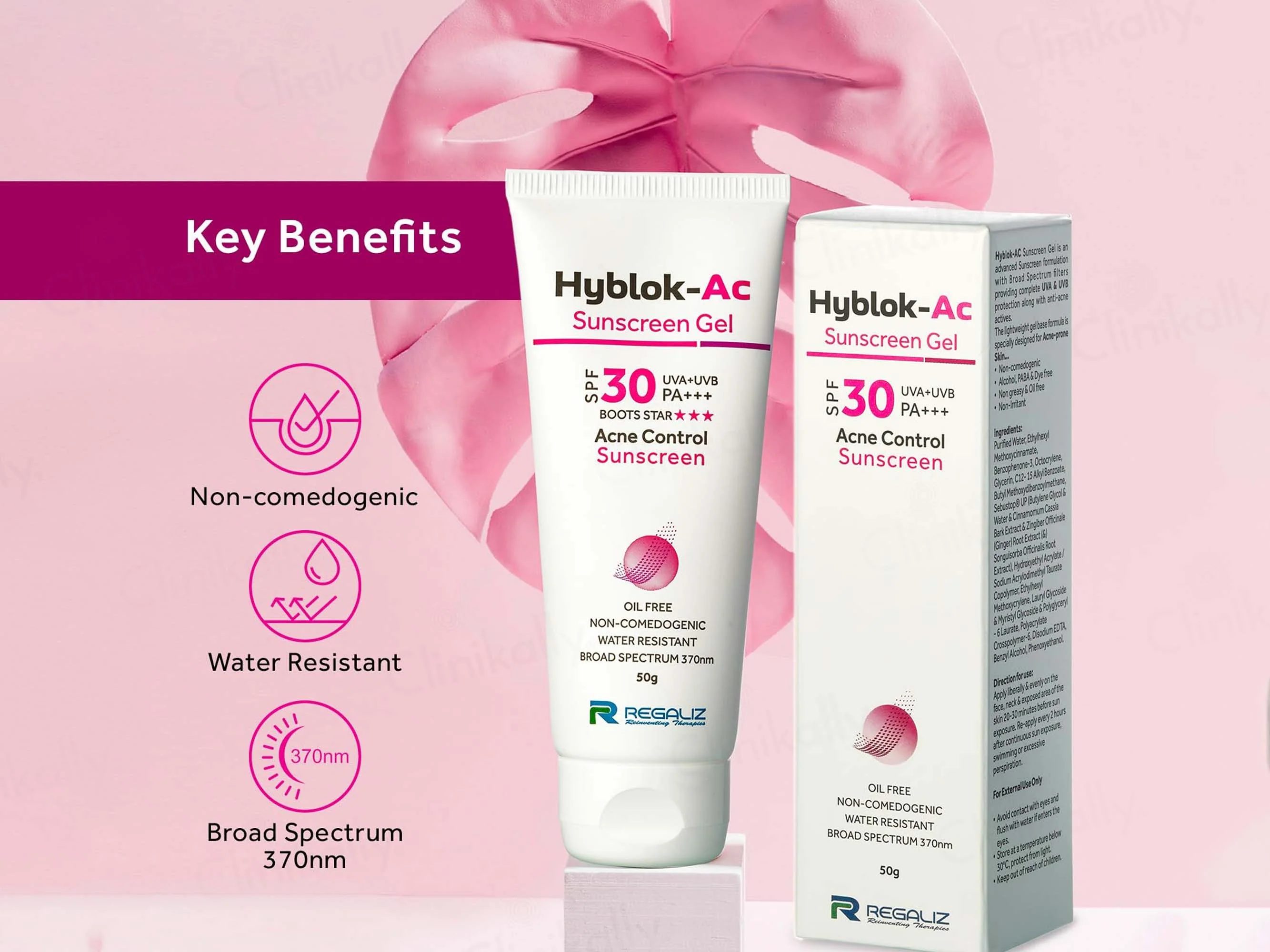 Hyblok-AC Acne Control Sunscreen Gel SPF 30 PA+++ - Image 3
