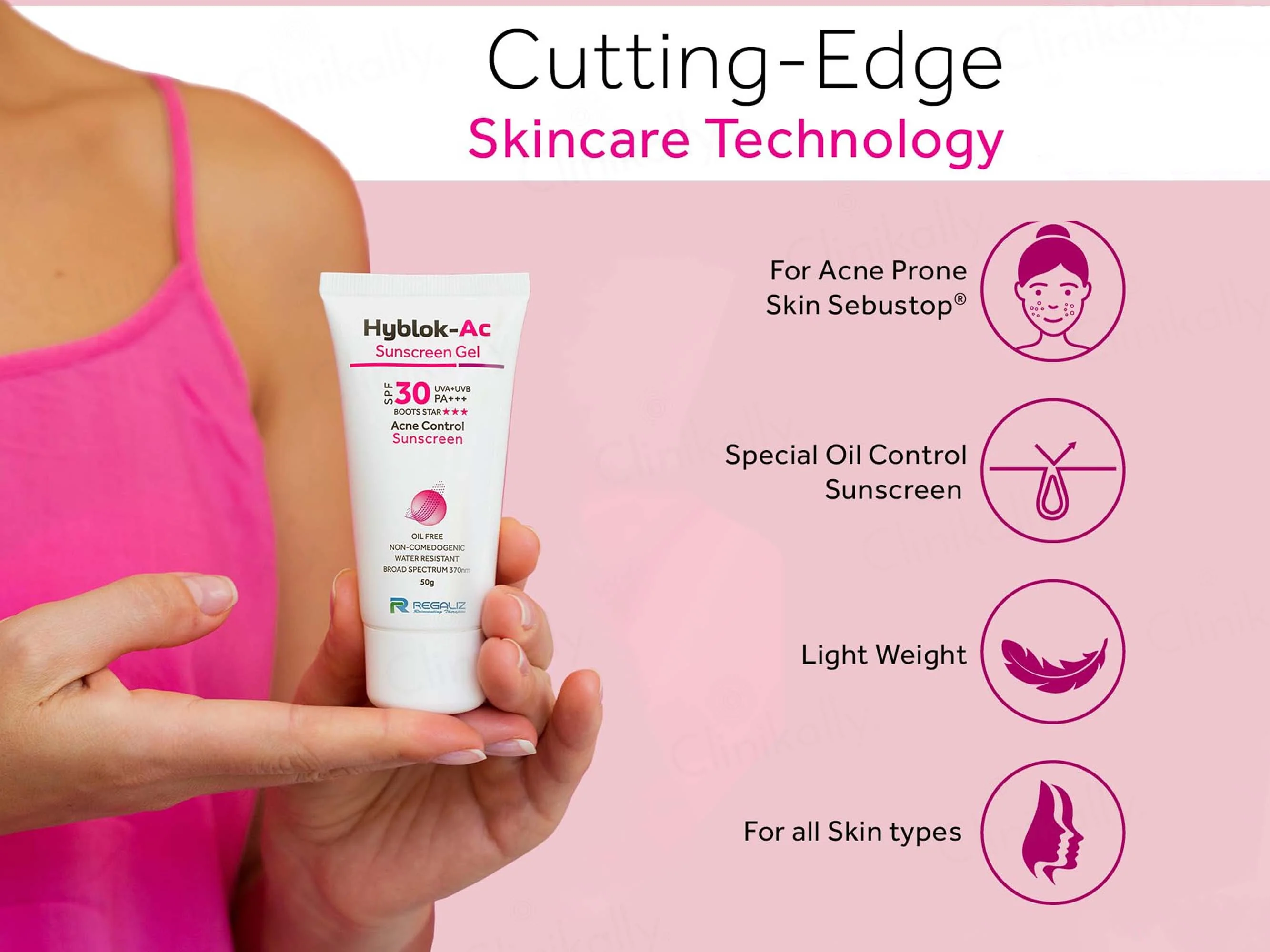 Hyblok-AC Acne Control Sunscreen Gel SPF 30 PA+++ - Image 5