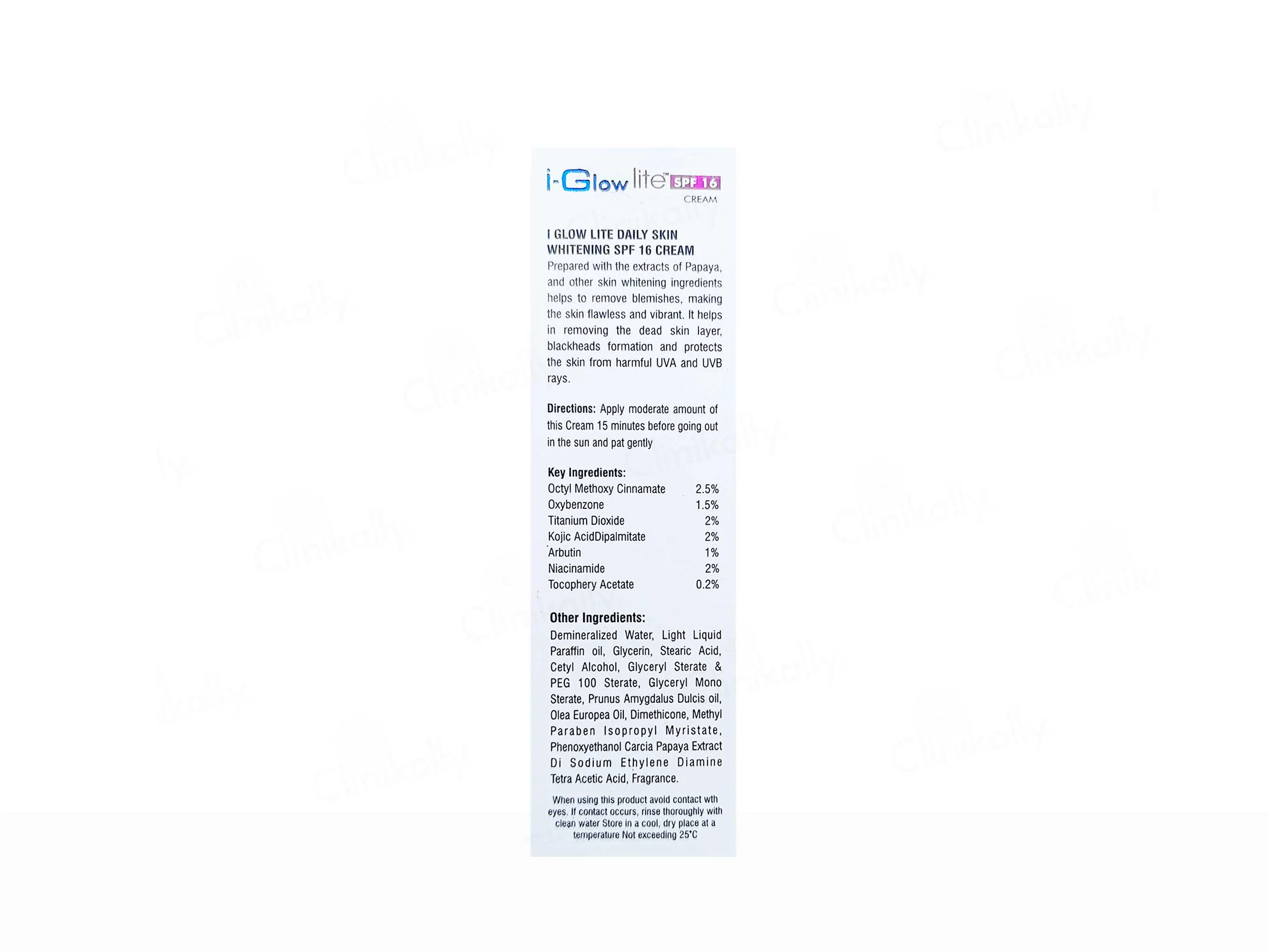 I-Glow Lite Daily Skin Whitening Cream SPF 16 - Image 5