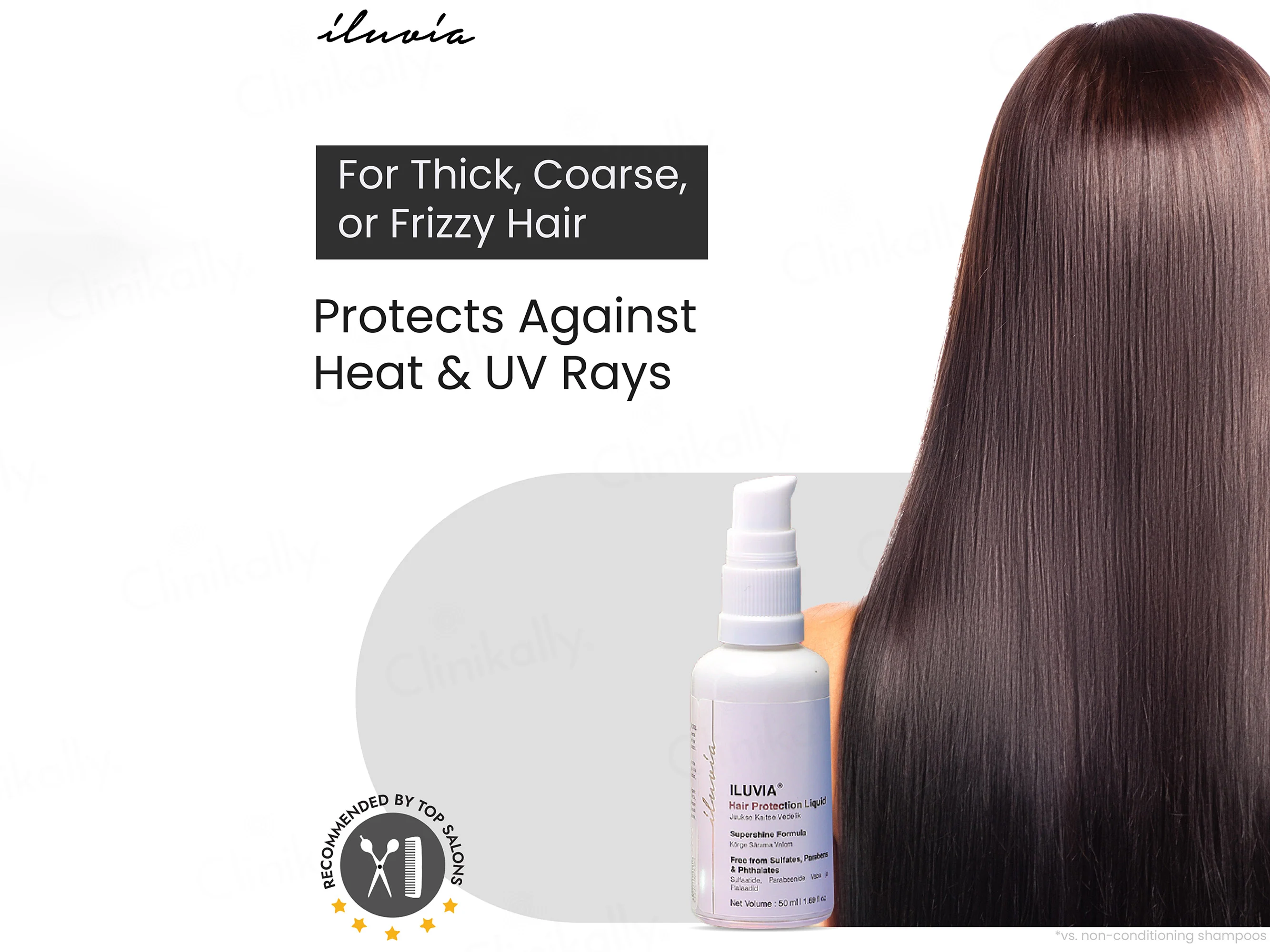 Iluvia Professional Heat Protection Hair Serum Spray - Image 4
