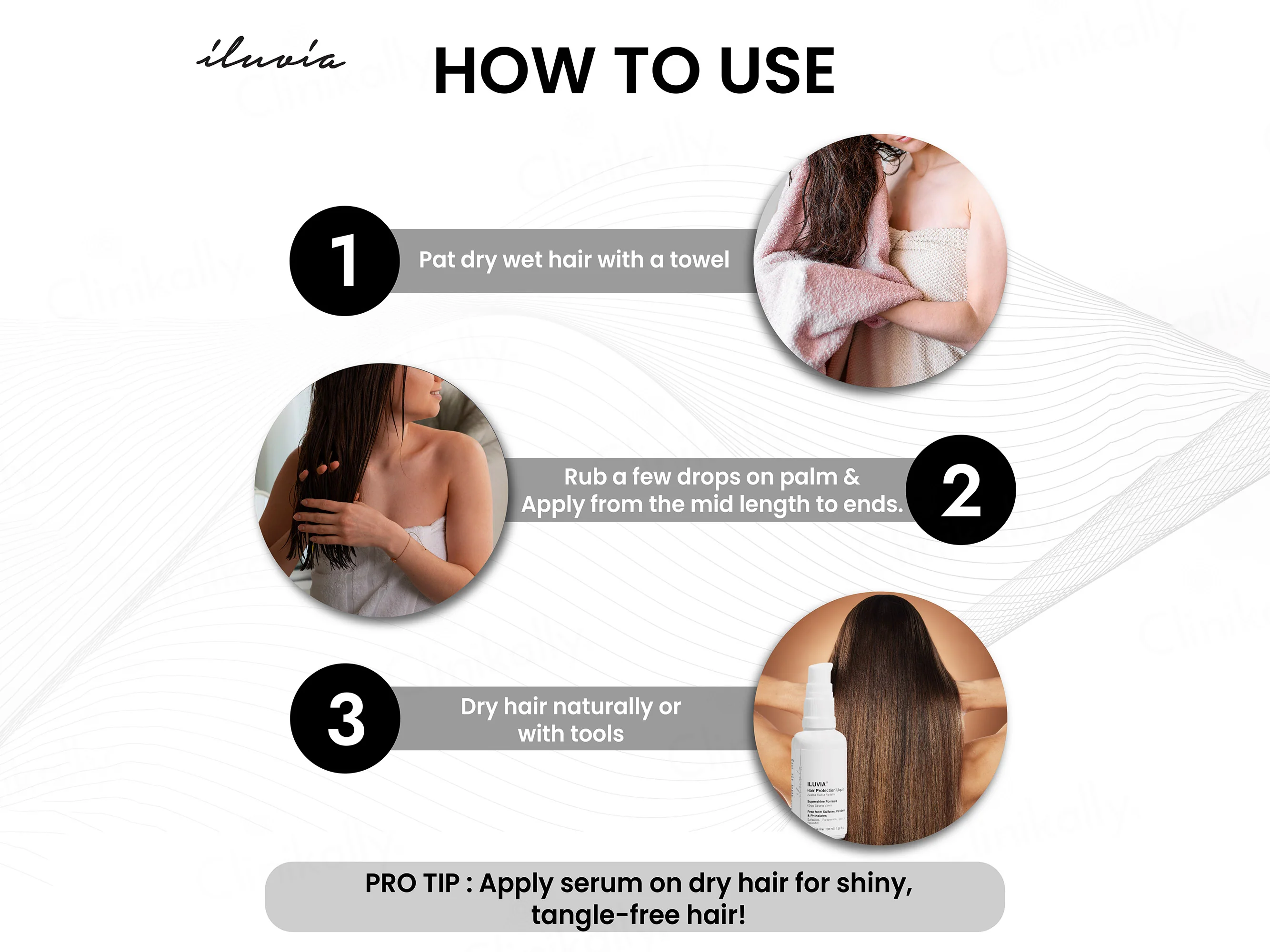 Iluvia Professional Heat Protection Hair Serum Spray - Image 5