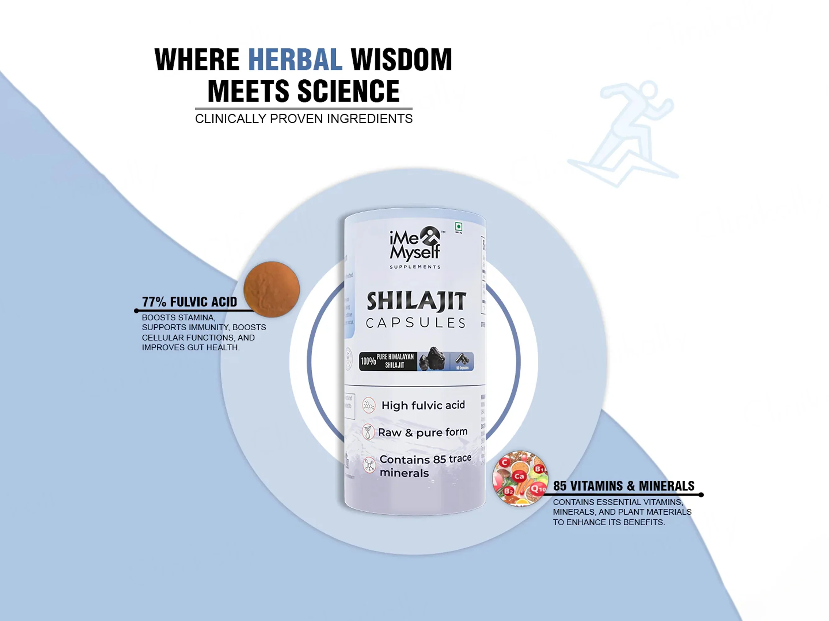 iMeMyself 100% Pure Himalayan Shilajit Dietary Supplement Vegetarian Capsule - Image 5