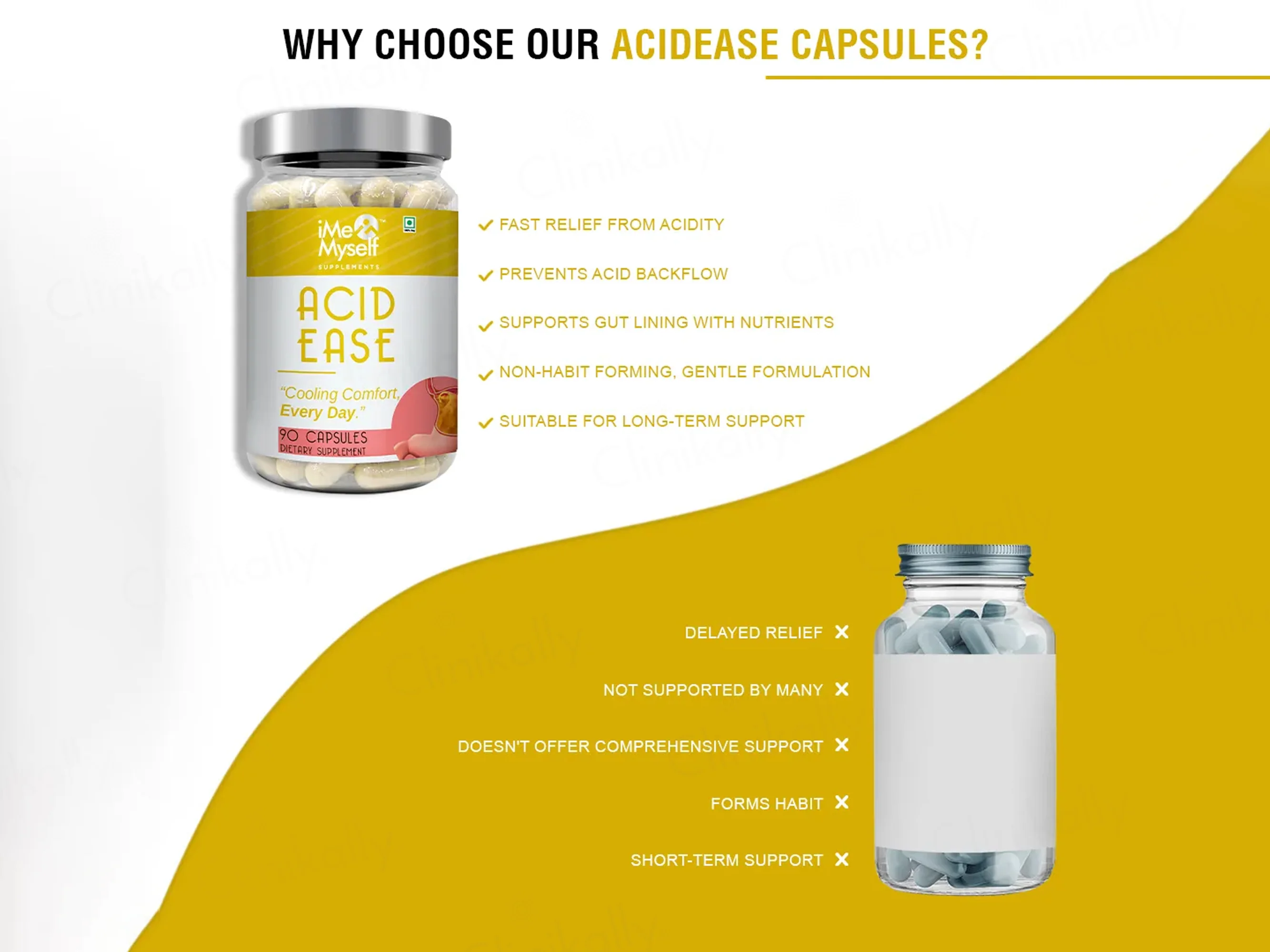 iMeMyself Acid Ease Dietary Supplement Vegetarian Capsule - Image 6