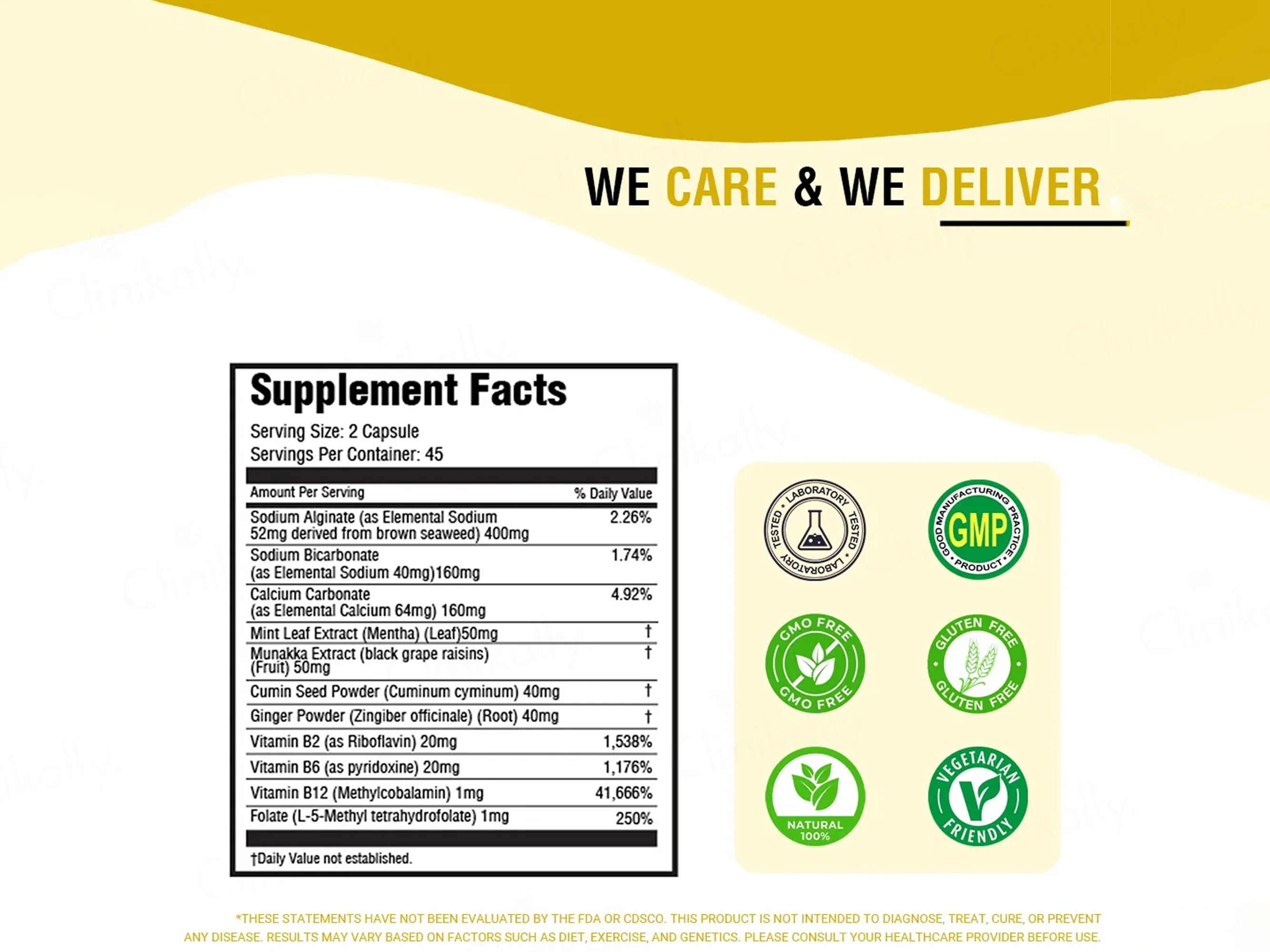 iMeMyself Acid Ease Dietary Supplement Vegetarian Capsule - Image 7