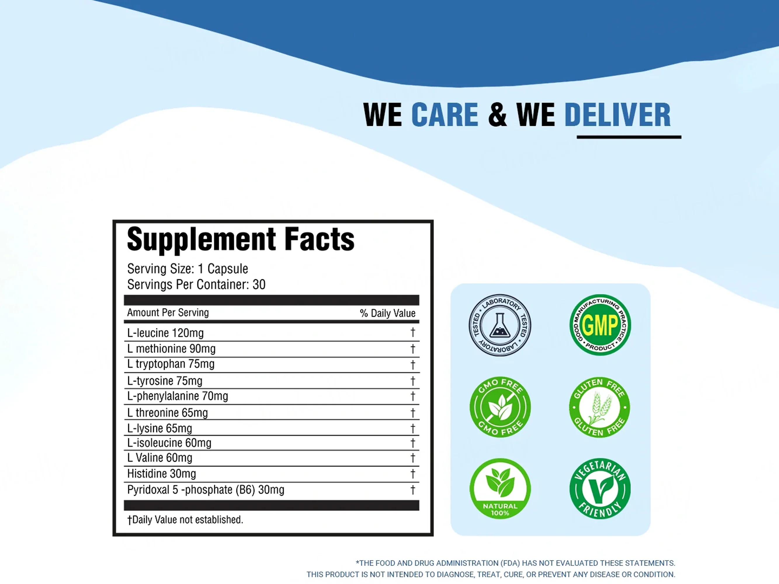 iMeMyself Amino Acids Dietary Supplement Vegetarian Capsule - Image 7