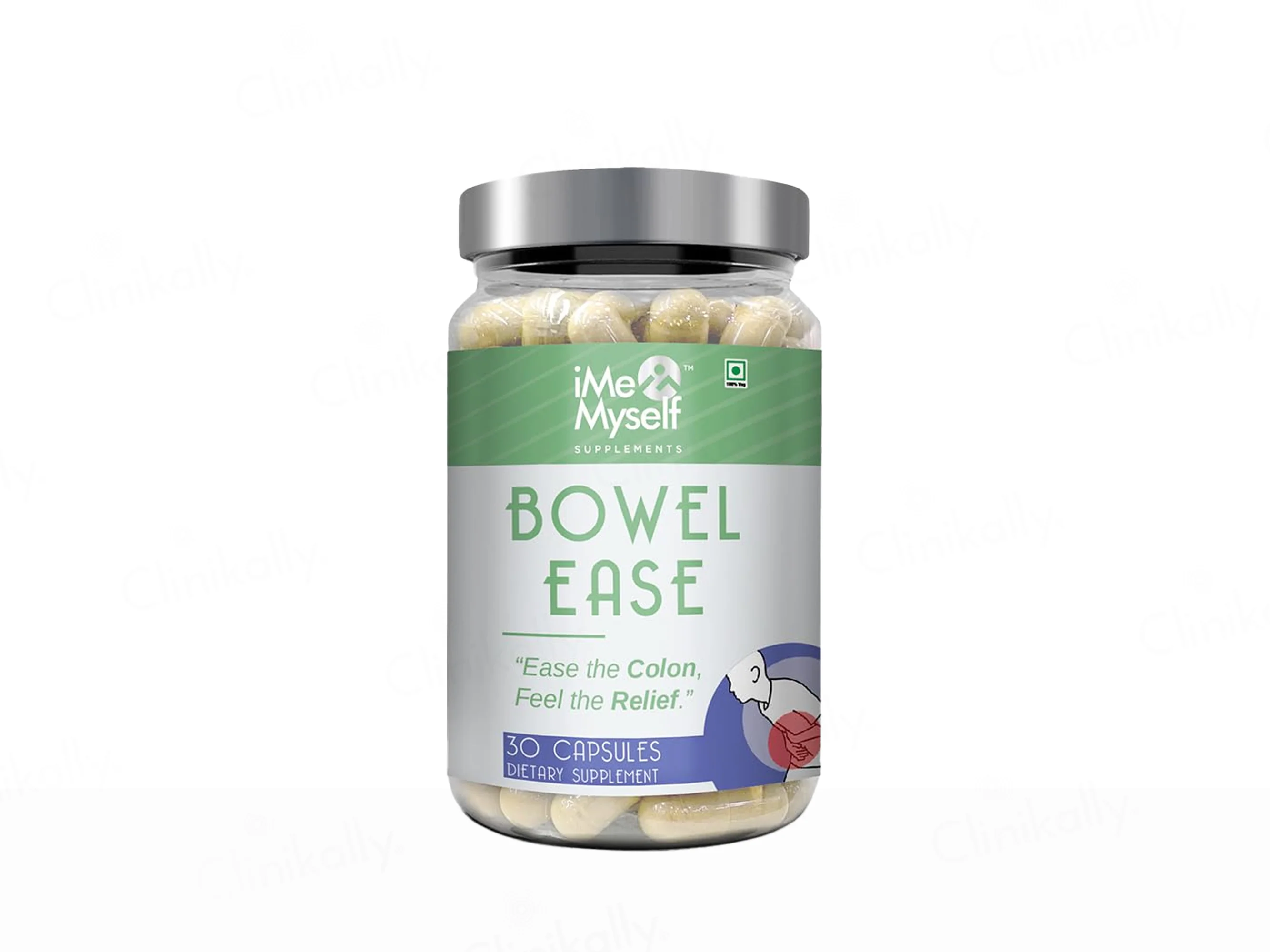 iMeMyself Bowel Ease Dietary Supplement Vegetarian Capsule - Image 2