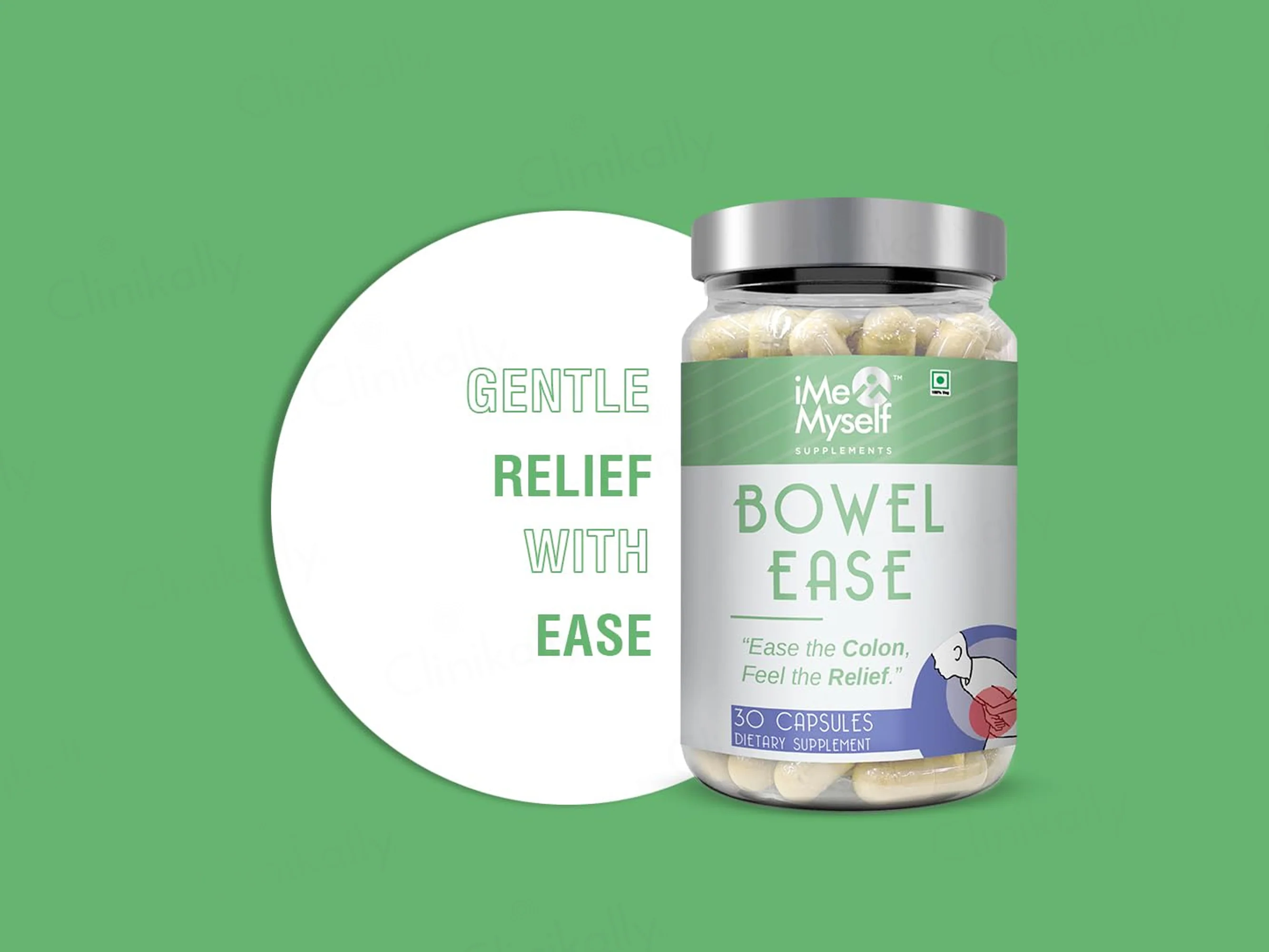 iMeMyself Bowel Ease Dietary Supplement Vegetarian Capsule - Image 3