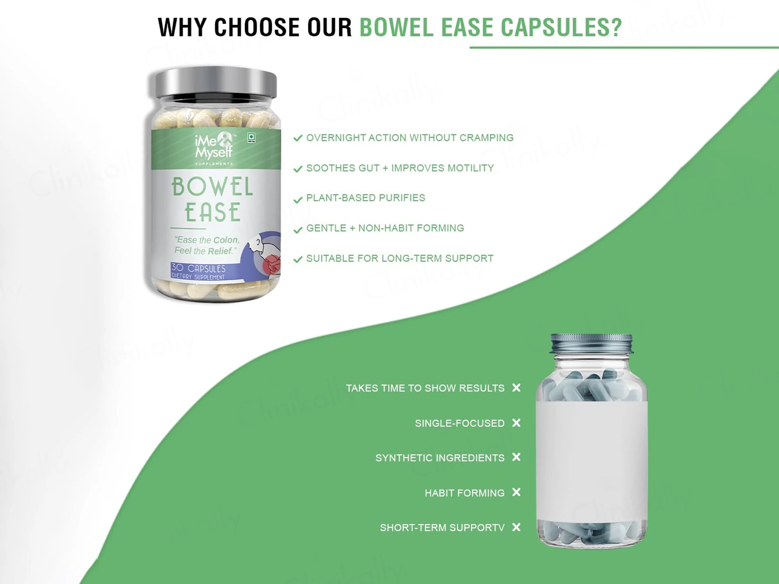 iMeMyself Bowel Ease Dietary Supplement Vegetarian Capsule - Image 7