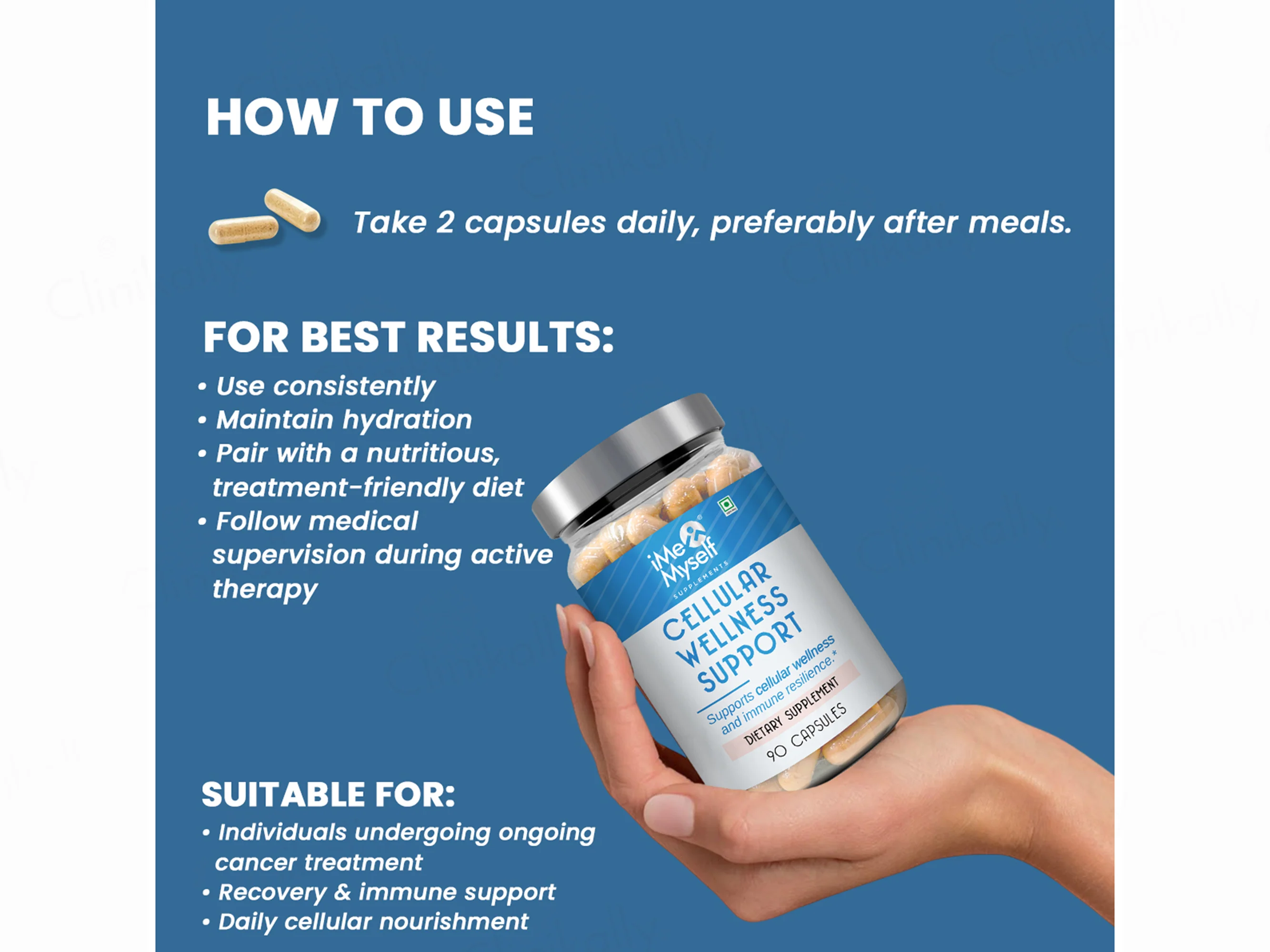 IMeMyself Cellular Wellness Support Dietary Supplement Vegetarian Capsule - Image 4