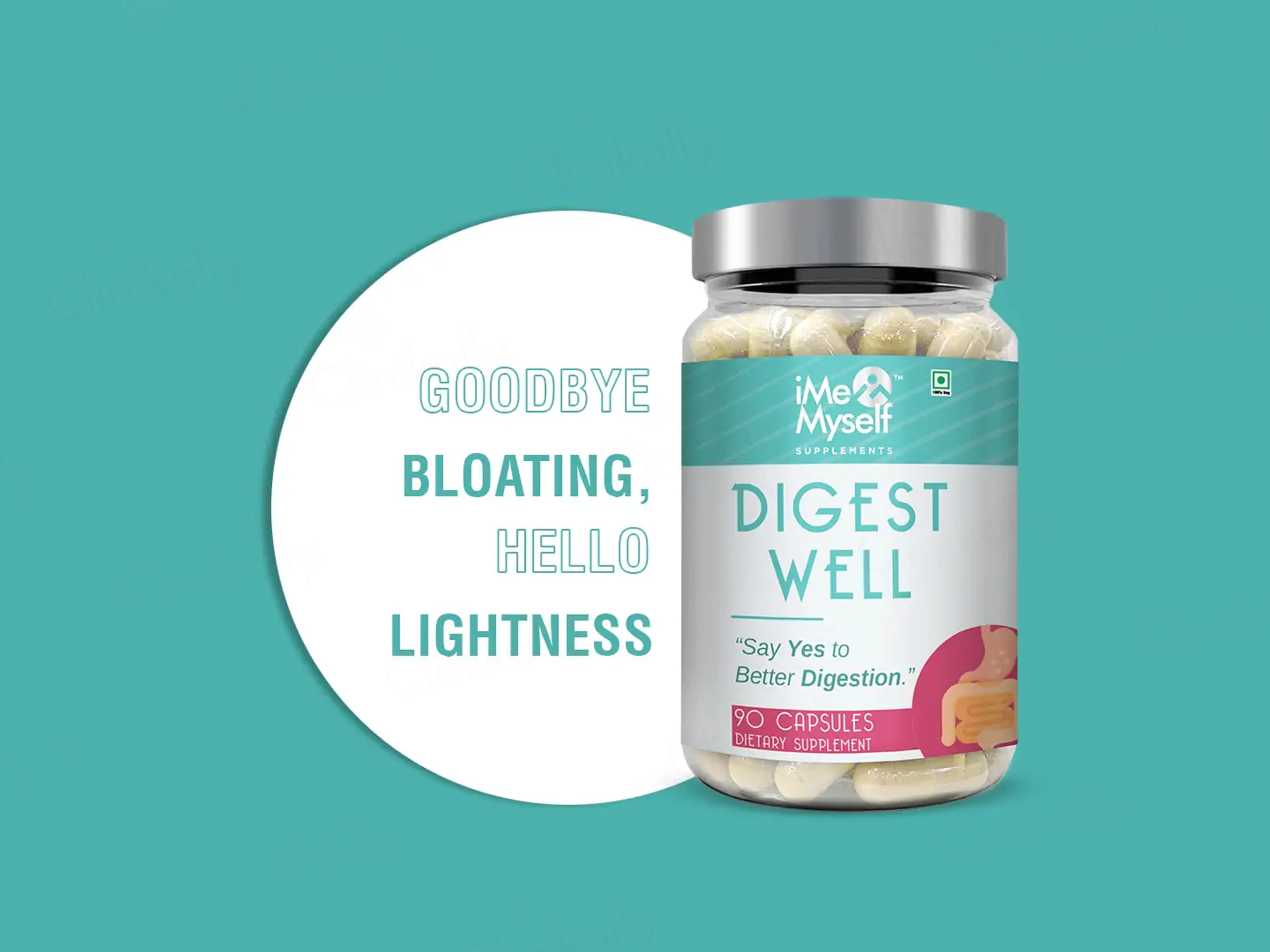 iMeMyself Digest Well Dietary Supplement Vegetarian Capsule - Image 2