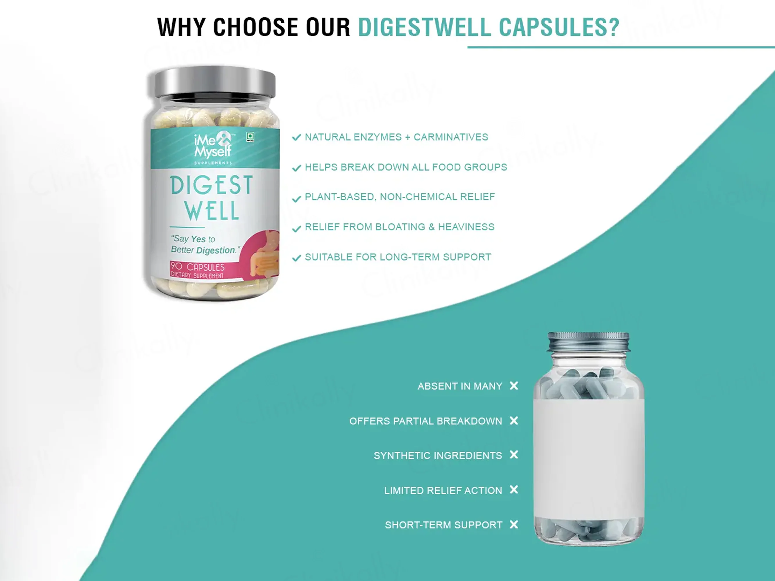 iMeMyself Digest Well Dietary Supplement Vegetarian Capsule - Image 6