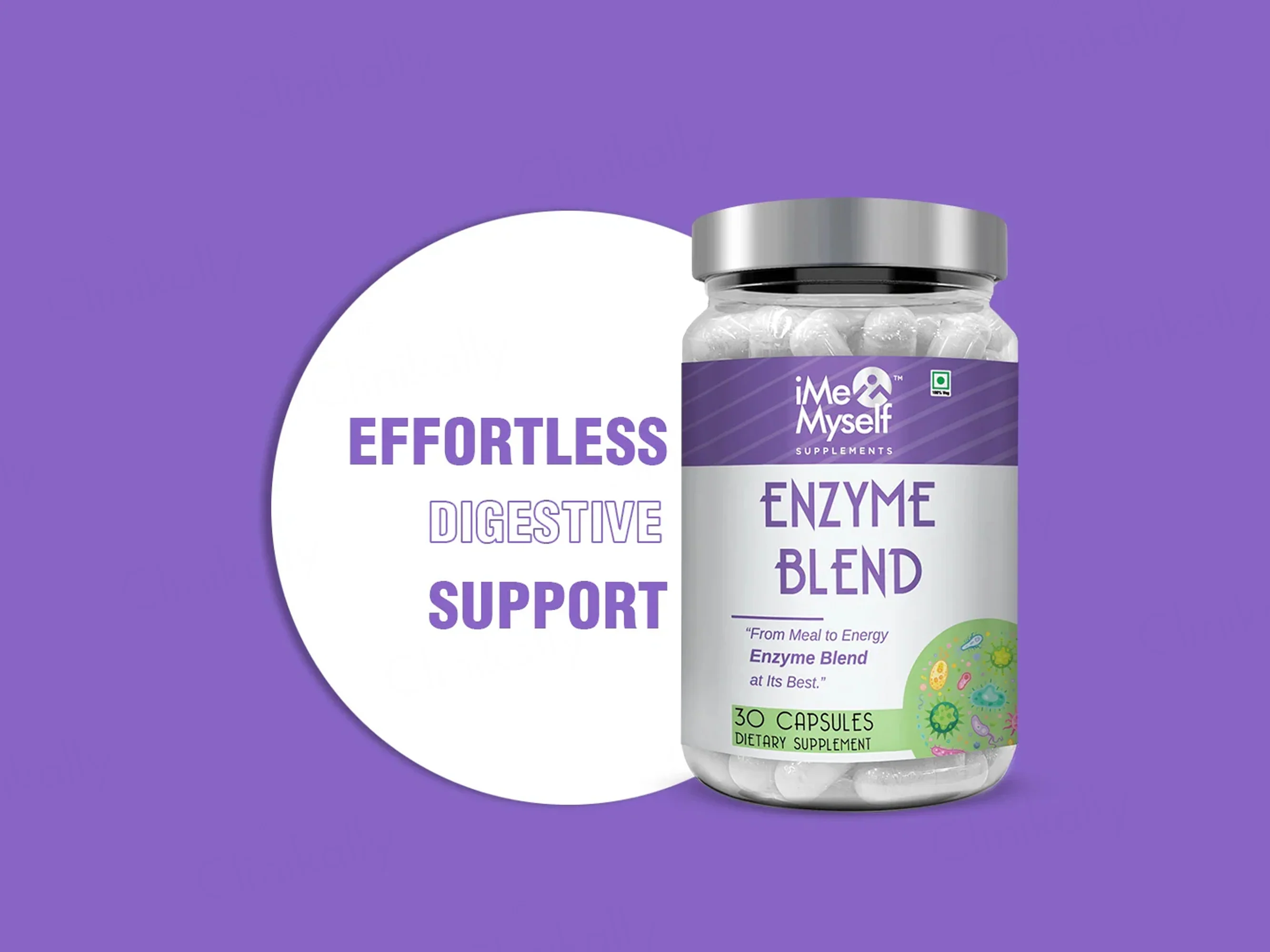 iMeMyself Enzyme Blend Dietary Supplement Vegetarian Capsule - Image 2