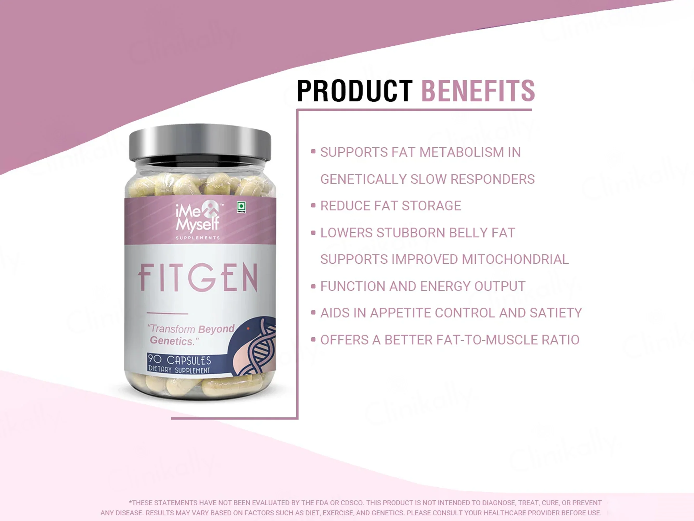 iMeMyself Fitgen Dietary Supplement Vegetarian Capsule - Image 3