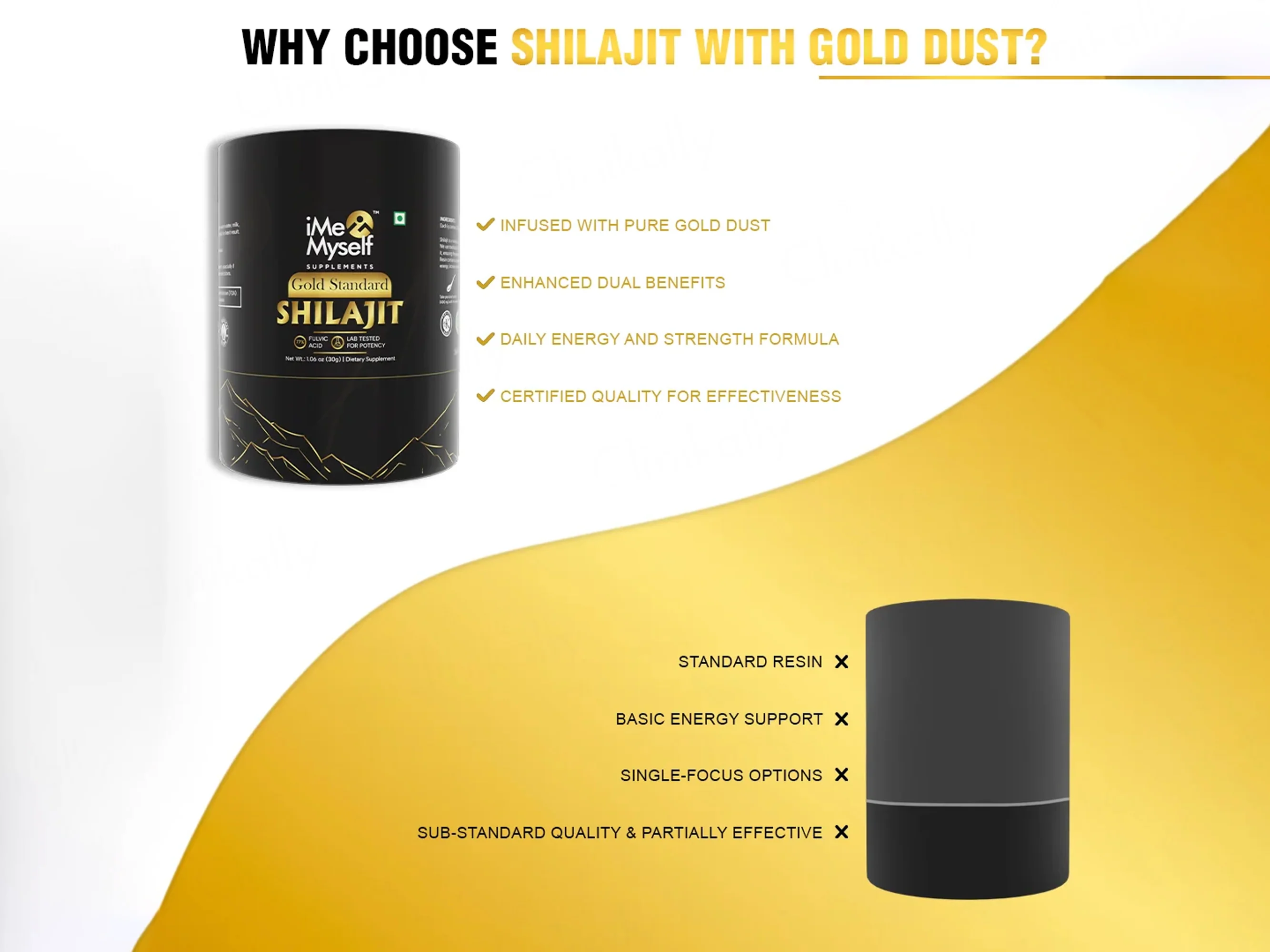 iMeMyself Gold Standard Shilajit Dietary Supplement Resin - Image 6