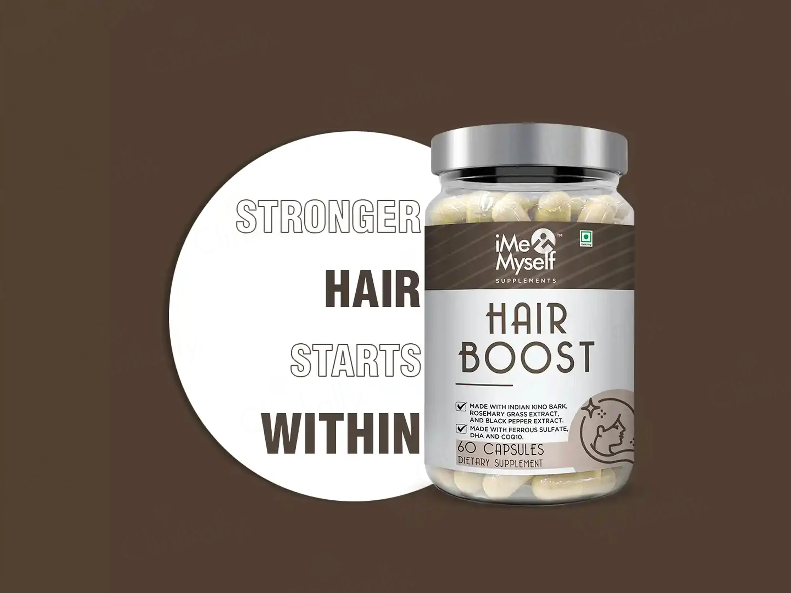iMeMyself Hair Boost Dietary Supplement Vegetarian Capsule - Image 2