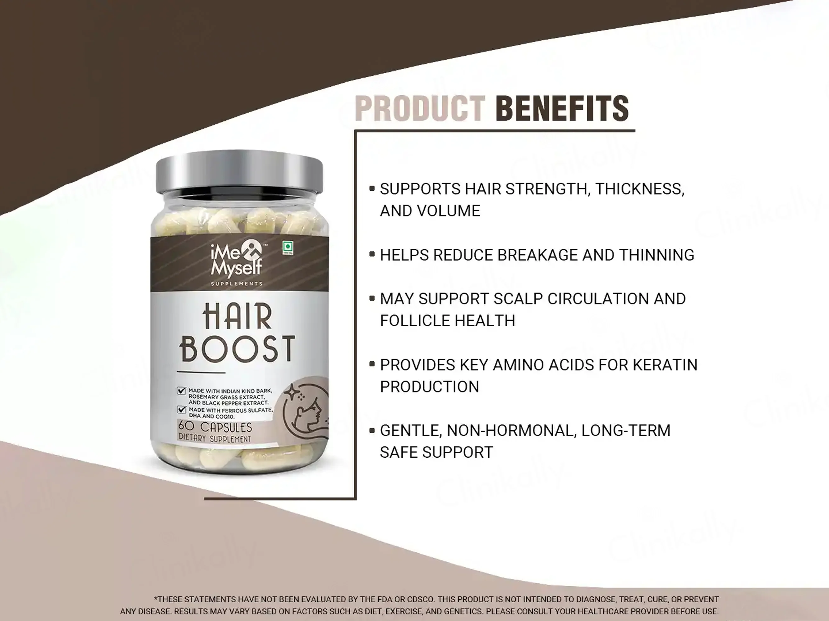 iMeMyself Hair Boost Dietary Supplement Vegetarian Capsule - Image 3