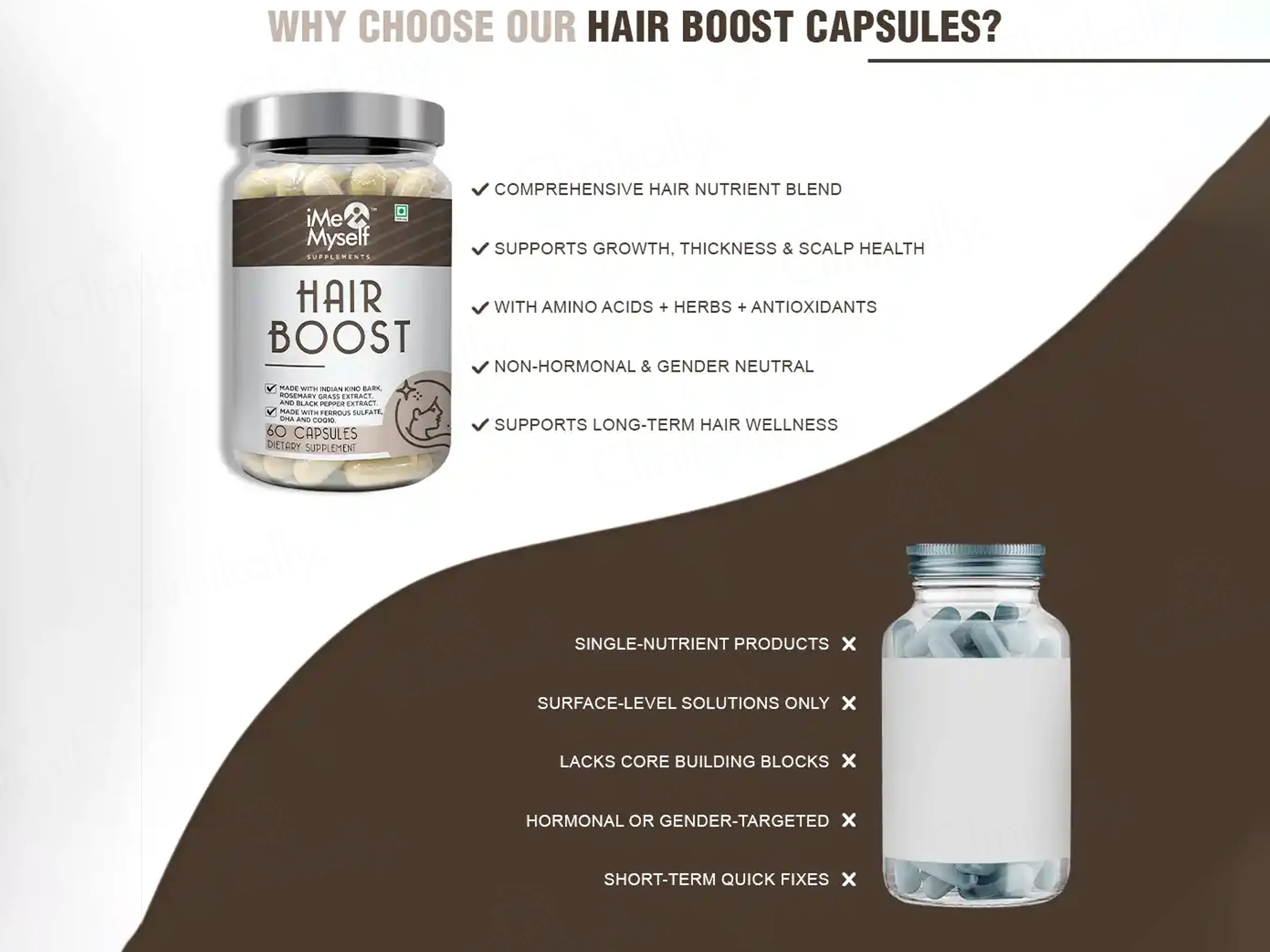 iMeMyself Hair Boost Dietary Supplement Vegetarian Capsule - Image 6