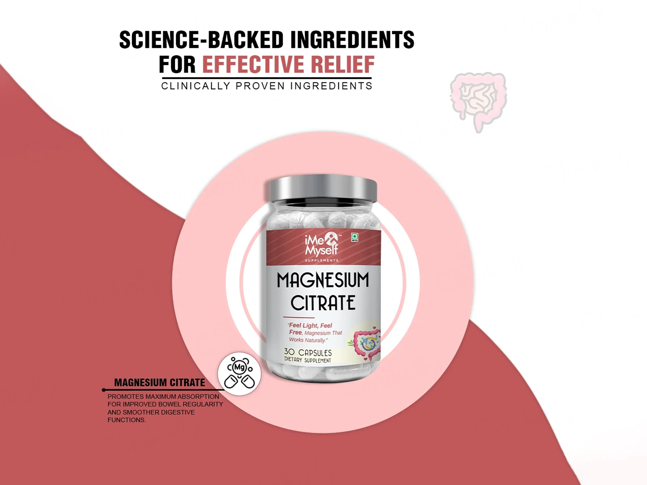 iMeMyself Magnesium Citrate Dietary Supplement Vegetarian Capsule - Image 5